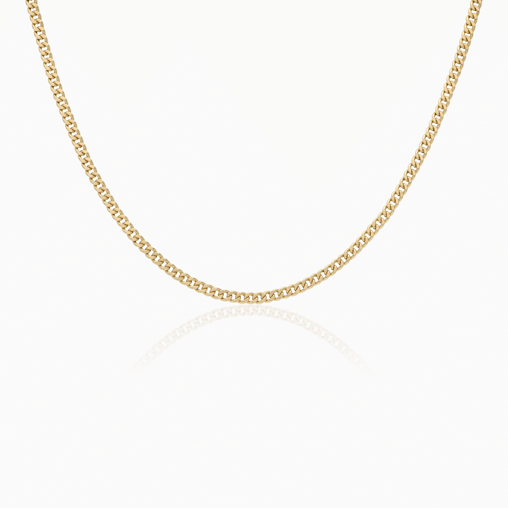 Curb necklace 5.6g 18K gold