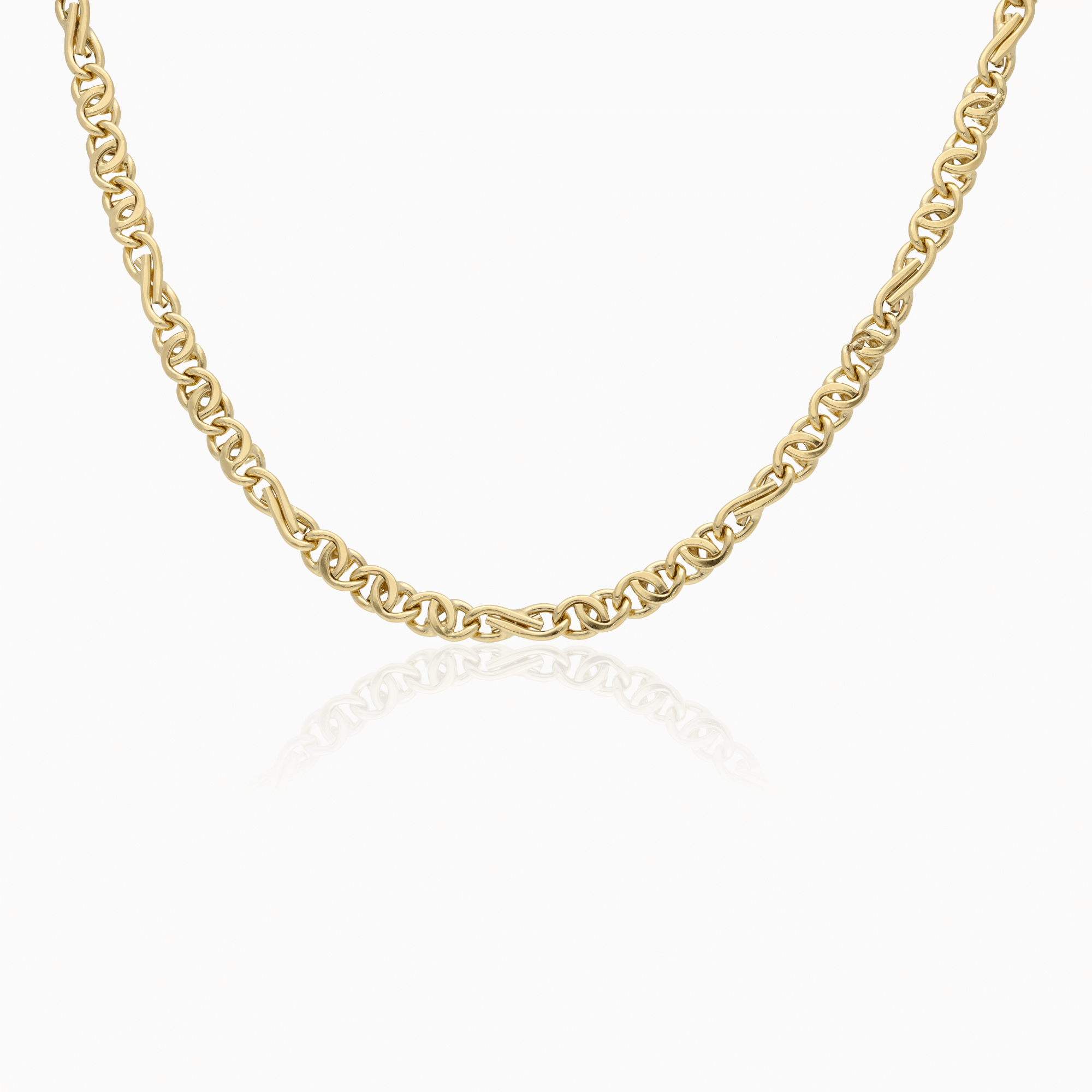 Fantasy Chain Necklace 17.3g 18K Gold
