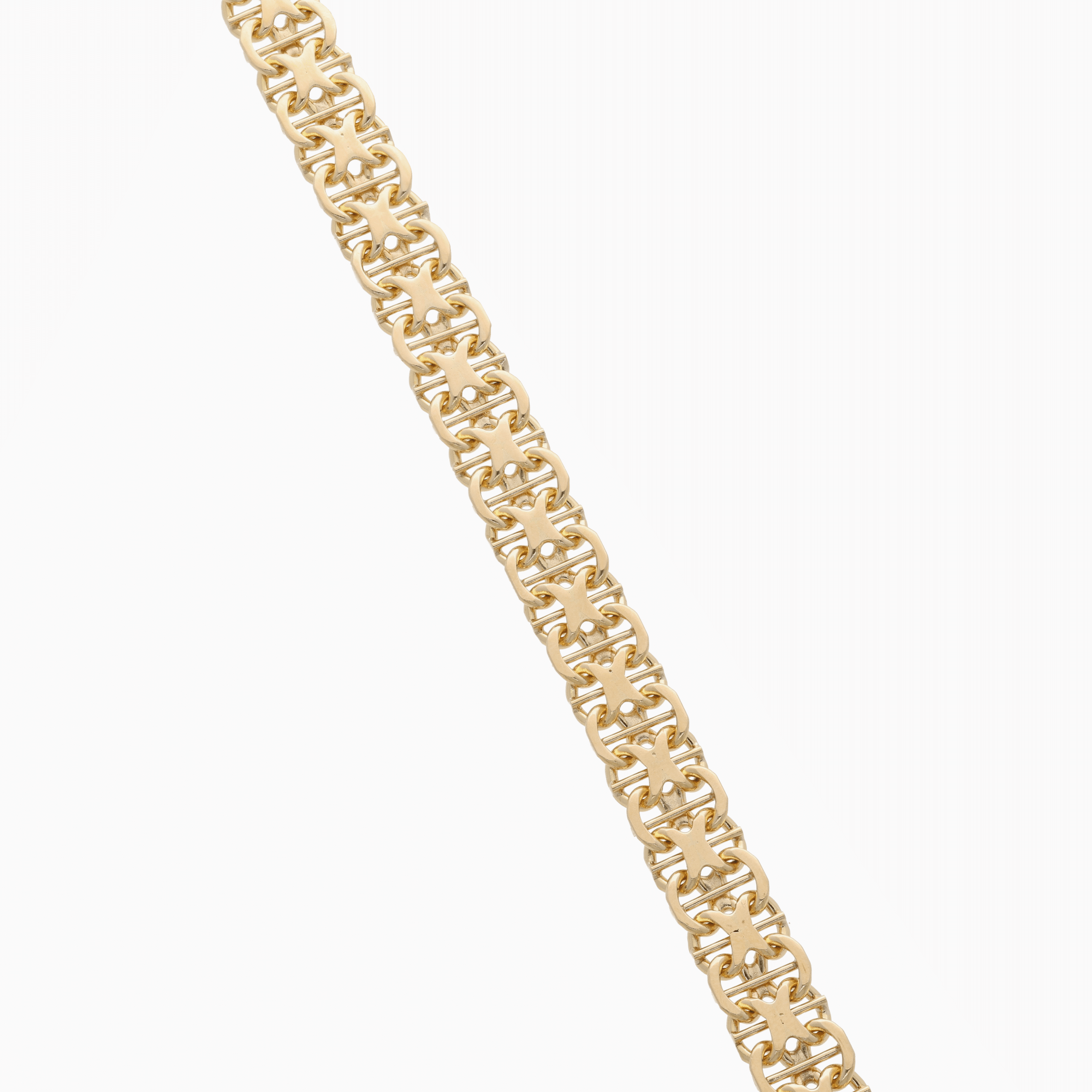 X-link bracelet with bar 18.15g 18K gold