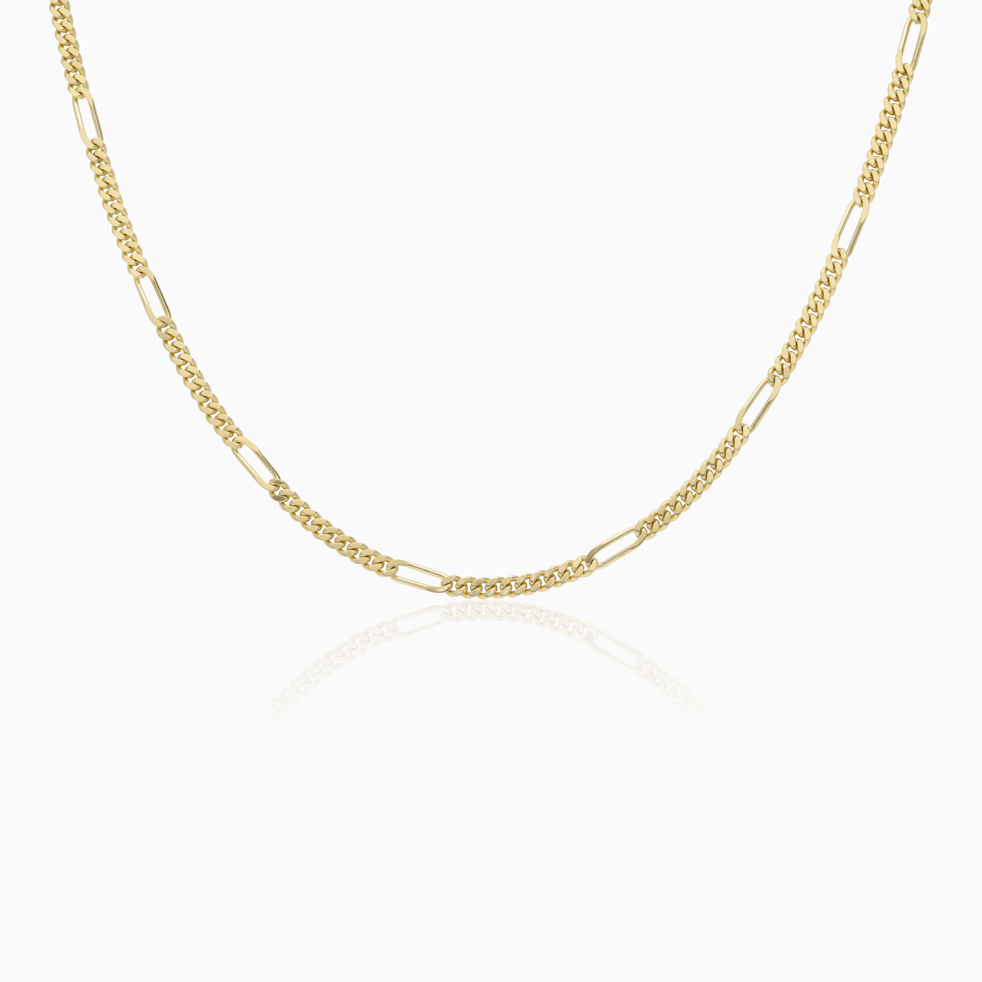 Figaro link 10.95g 14K gold