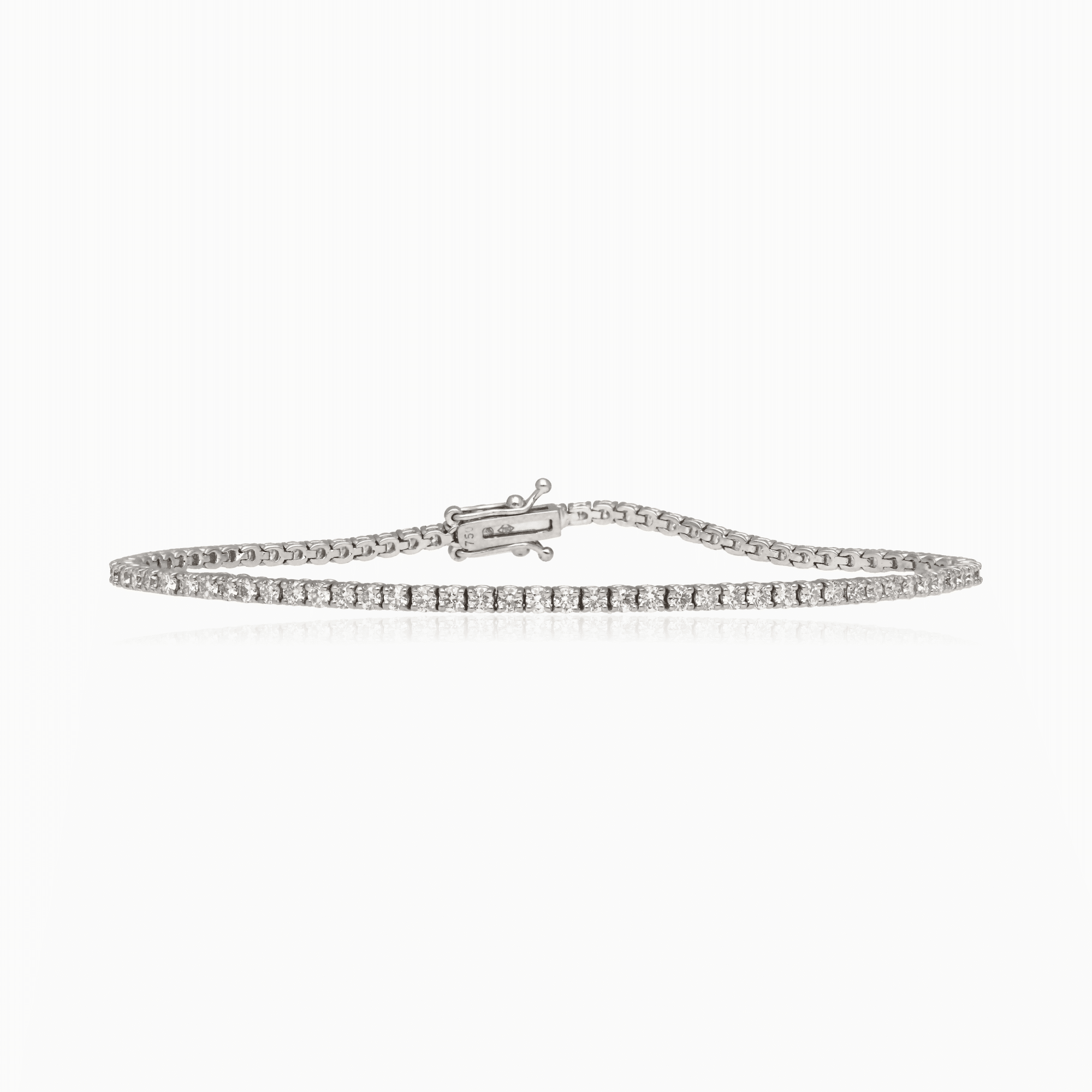 Tennis bracelet 2.50ct 18K