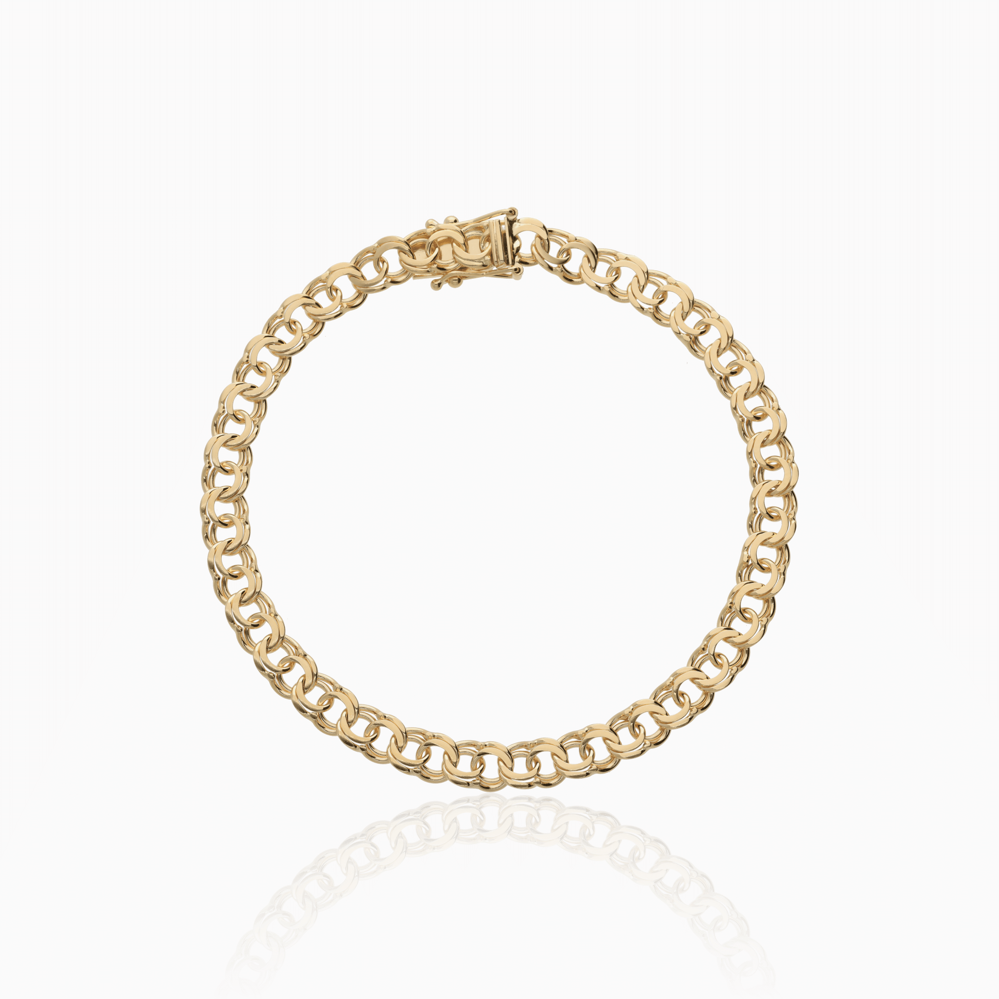 Klassiskt bismarck armband 10,0g 18K guld