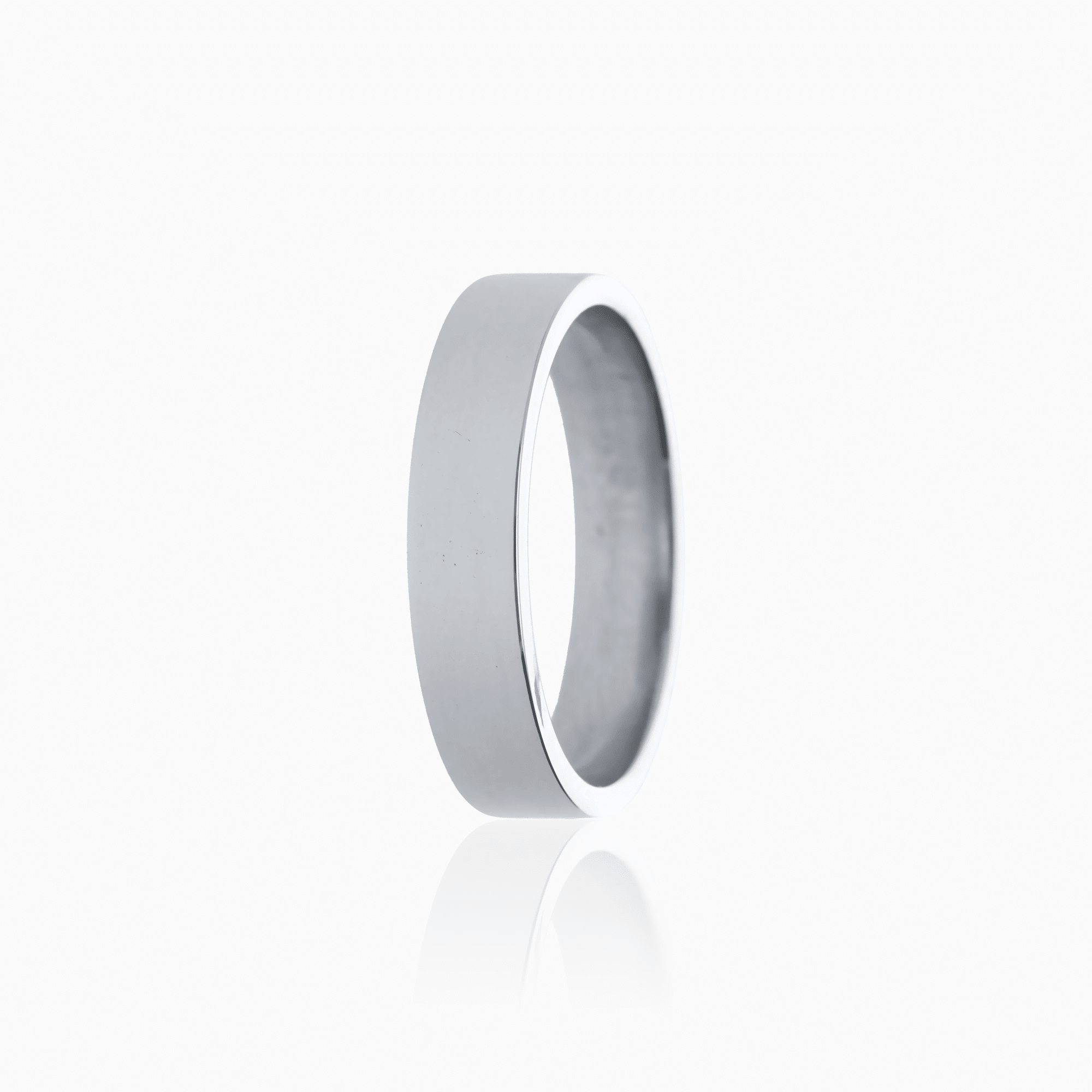 Plain ring 6.20g 18K white gold