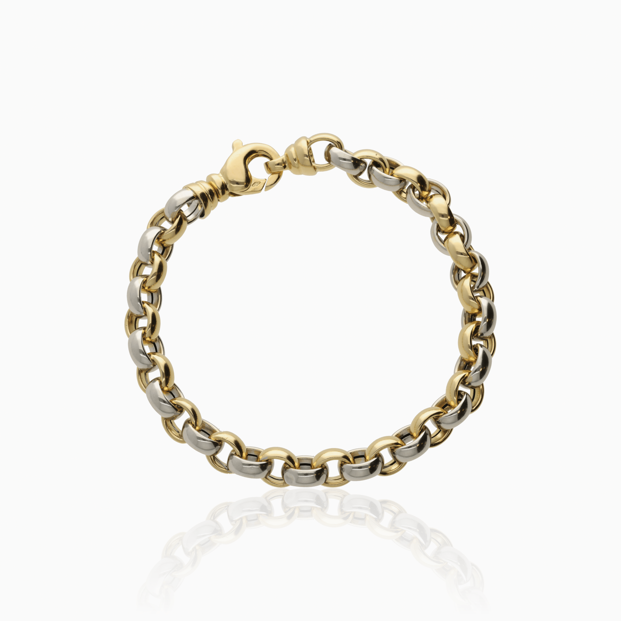 Fantasy bracelet 18.25g 18K white/yellow gold