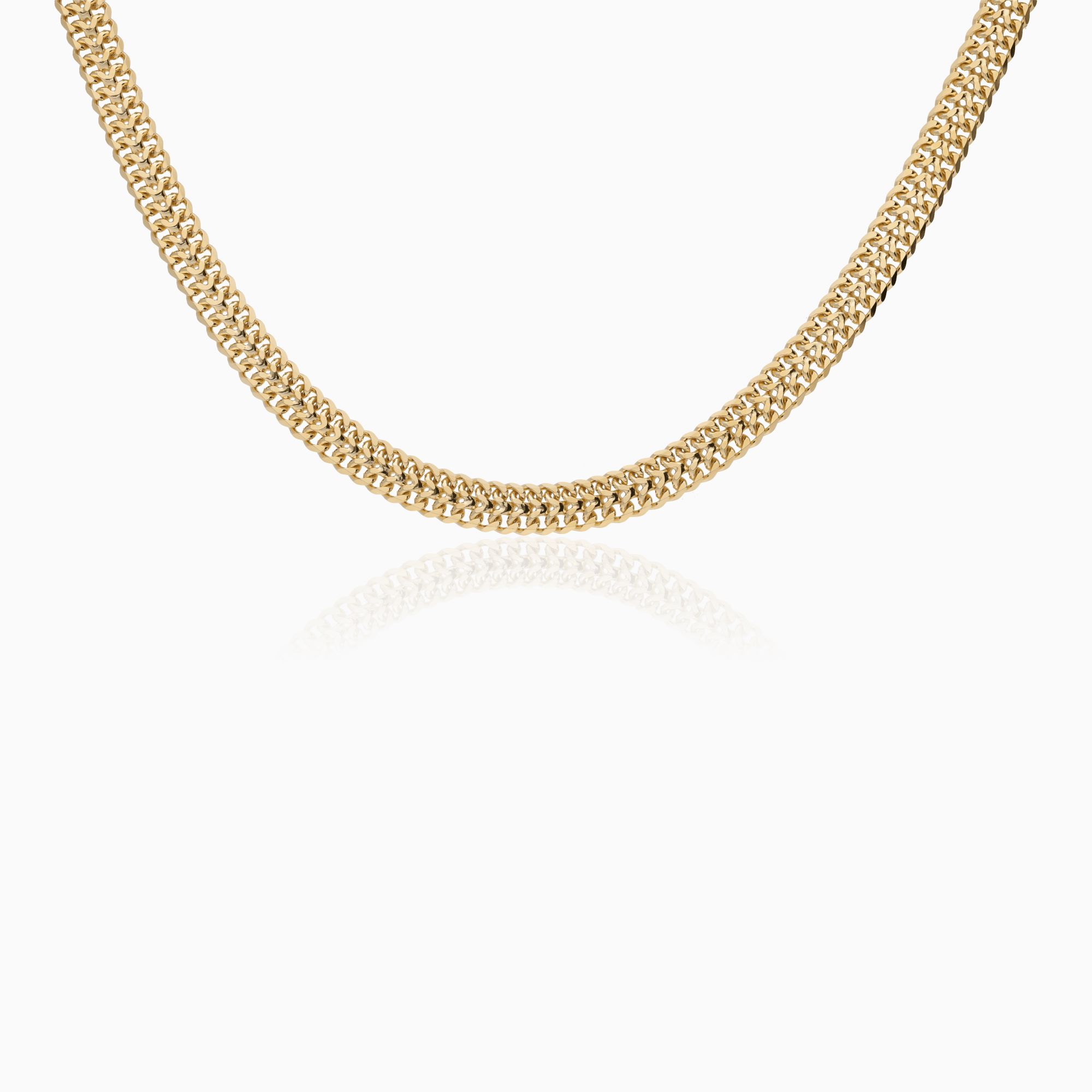 Fishbone necklace 22.60g 18K gold