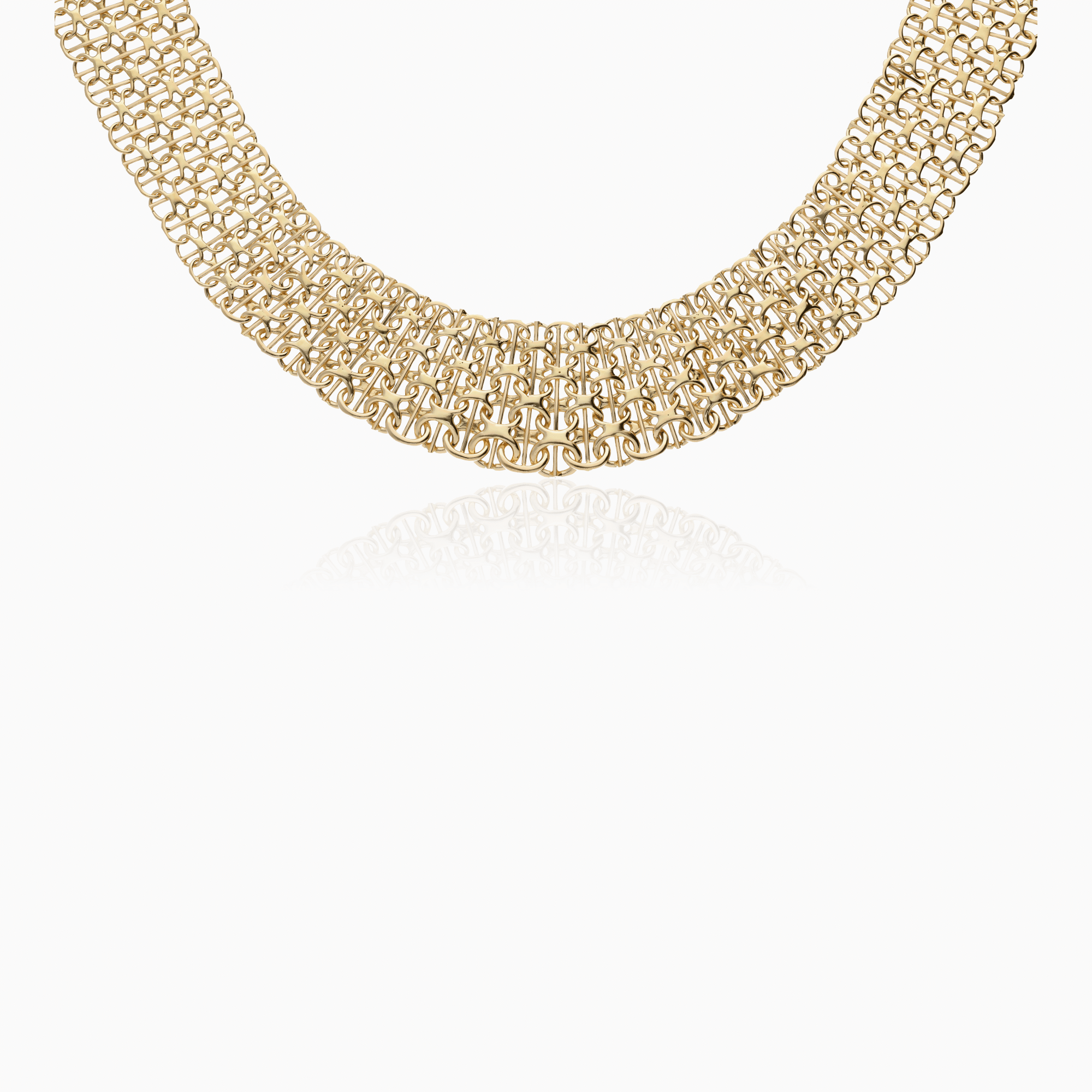 Collier x-länk med stav 51,45g 18K guld