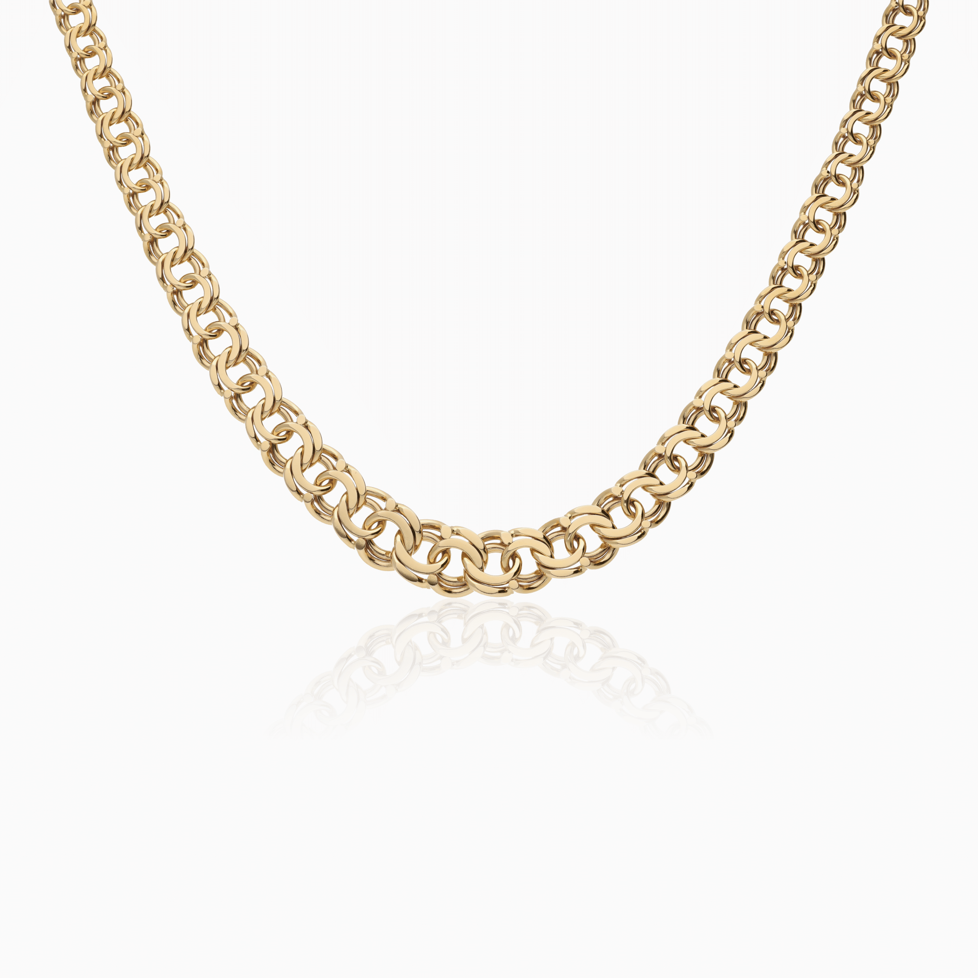 Bismarck necklace 30.48g 18K gold