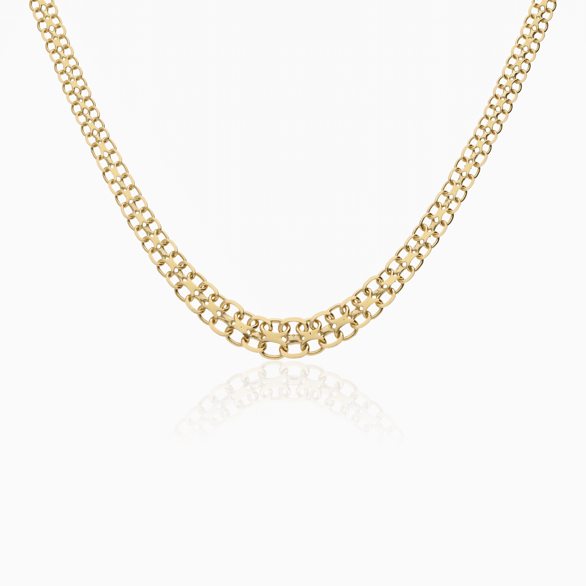 X-link necklace 14.85g 18K gold