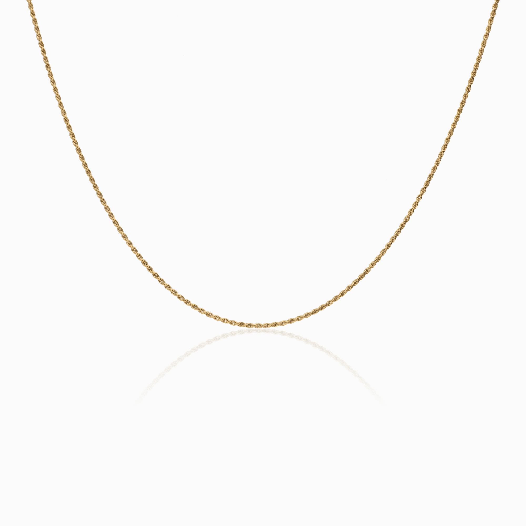 Rope necklace 3.18g 18K gold