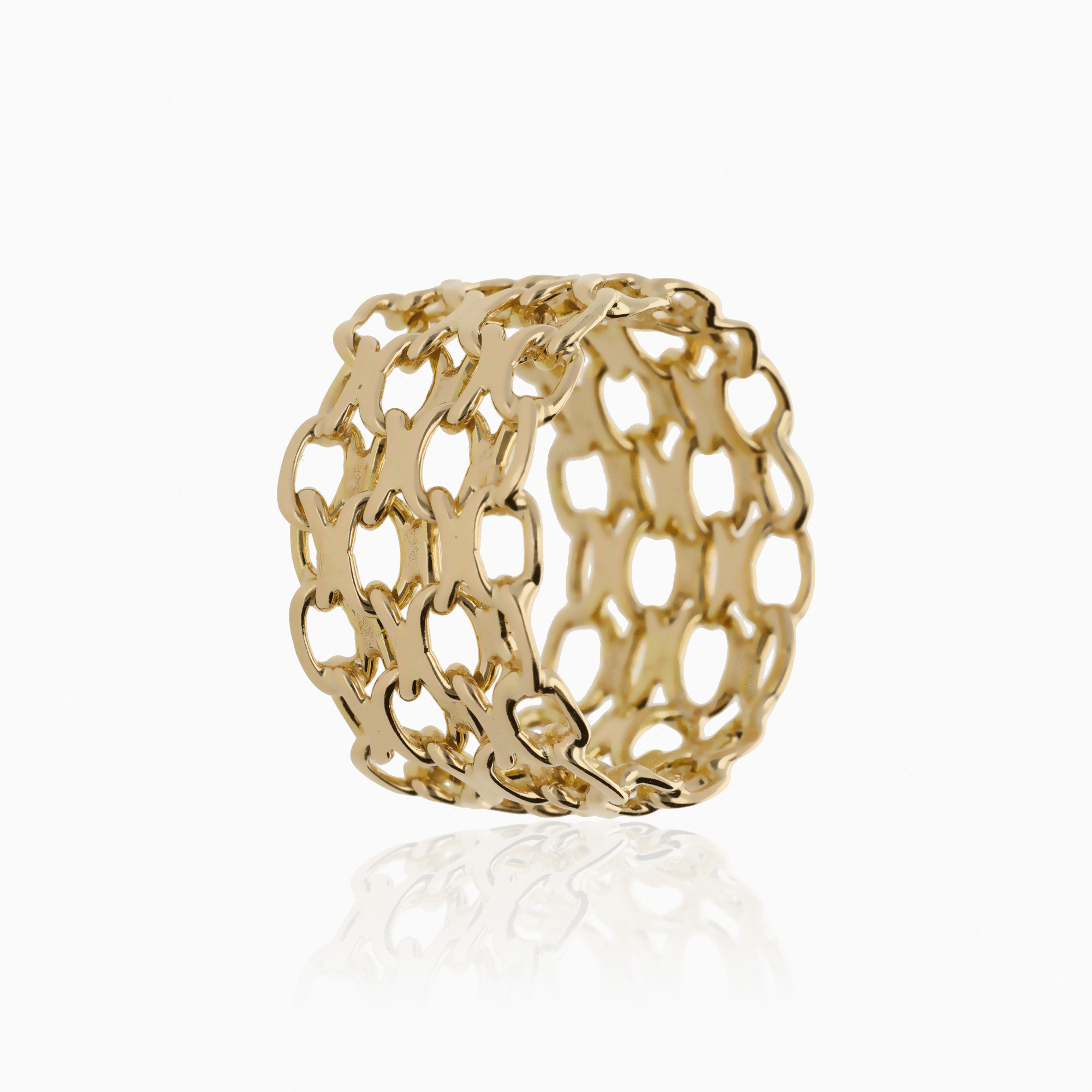 X-link ring 7.56g 18K gold