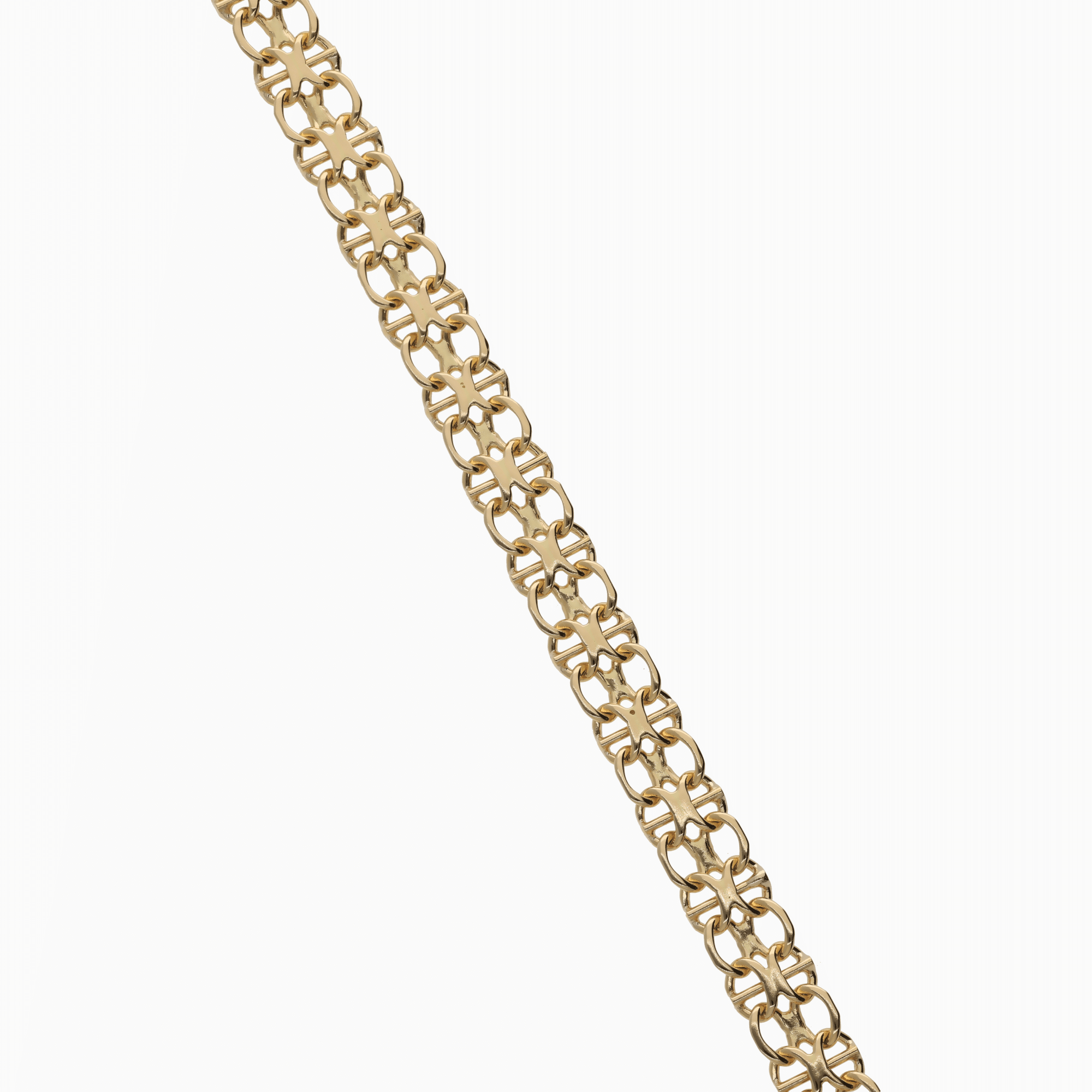 X-link bracelet with bar 9.21g 18K gold