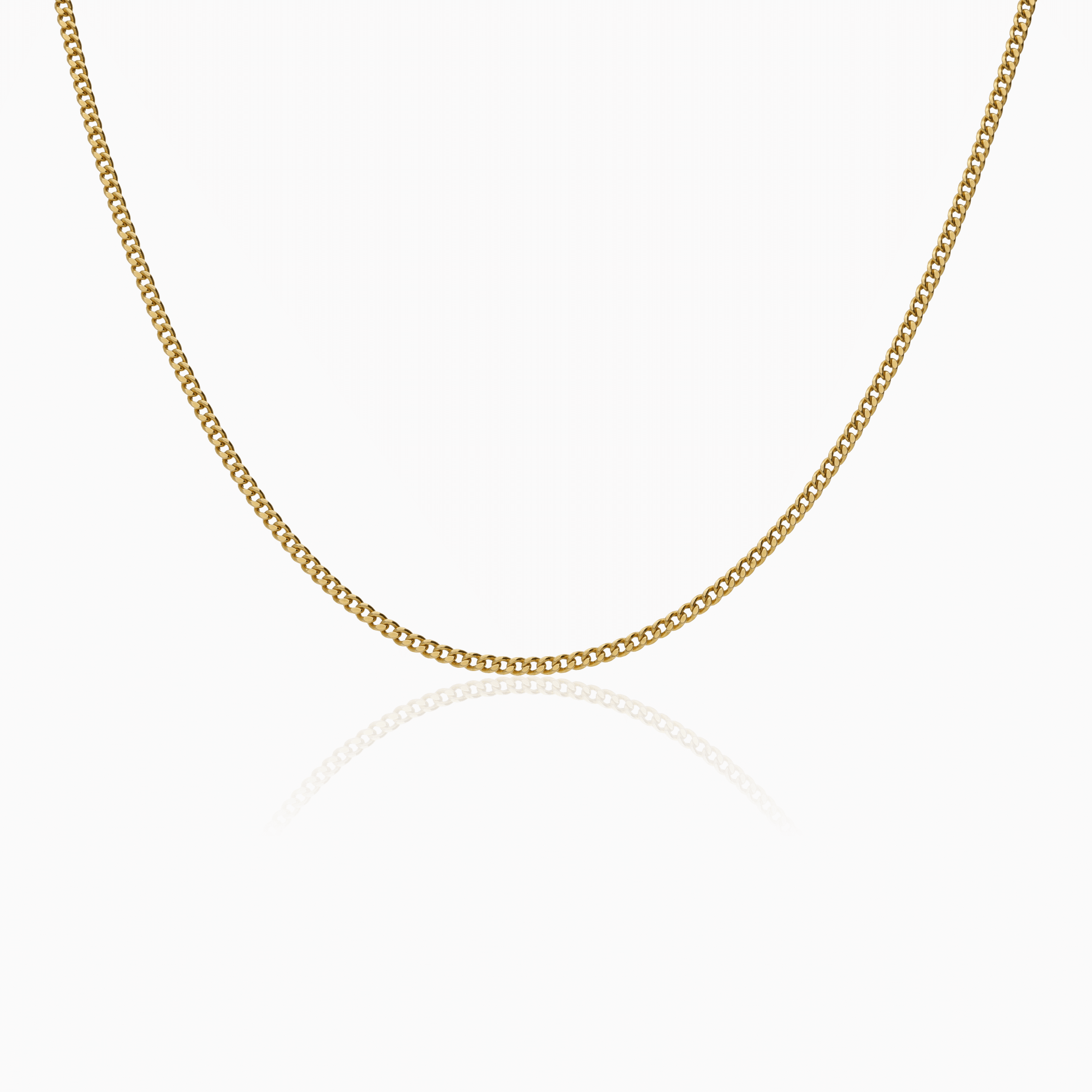 Curb necklace 3.78g 18K gold