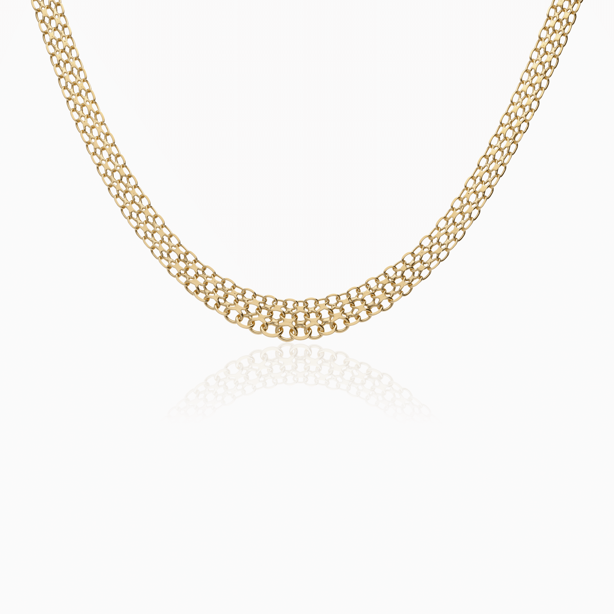 X-link necklace 17.15g 18K gold