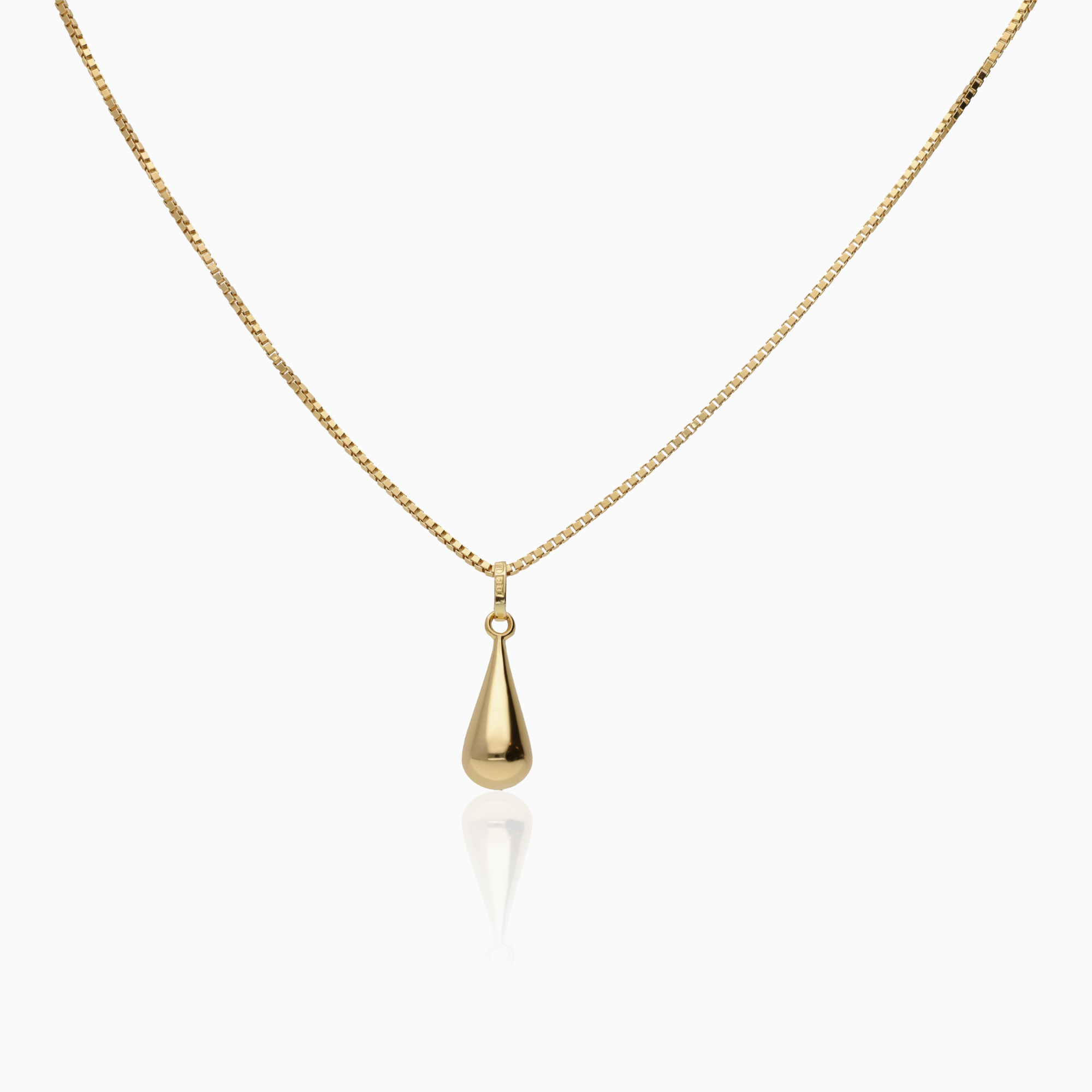 Venezia necklace with drop pendant 3.75g 18K gold