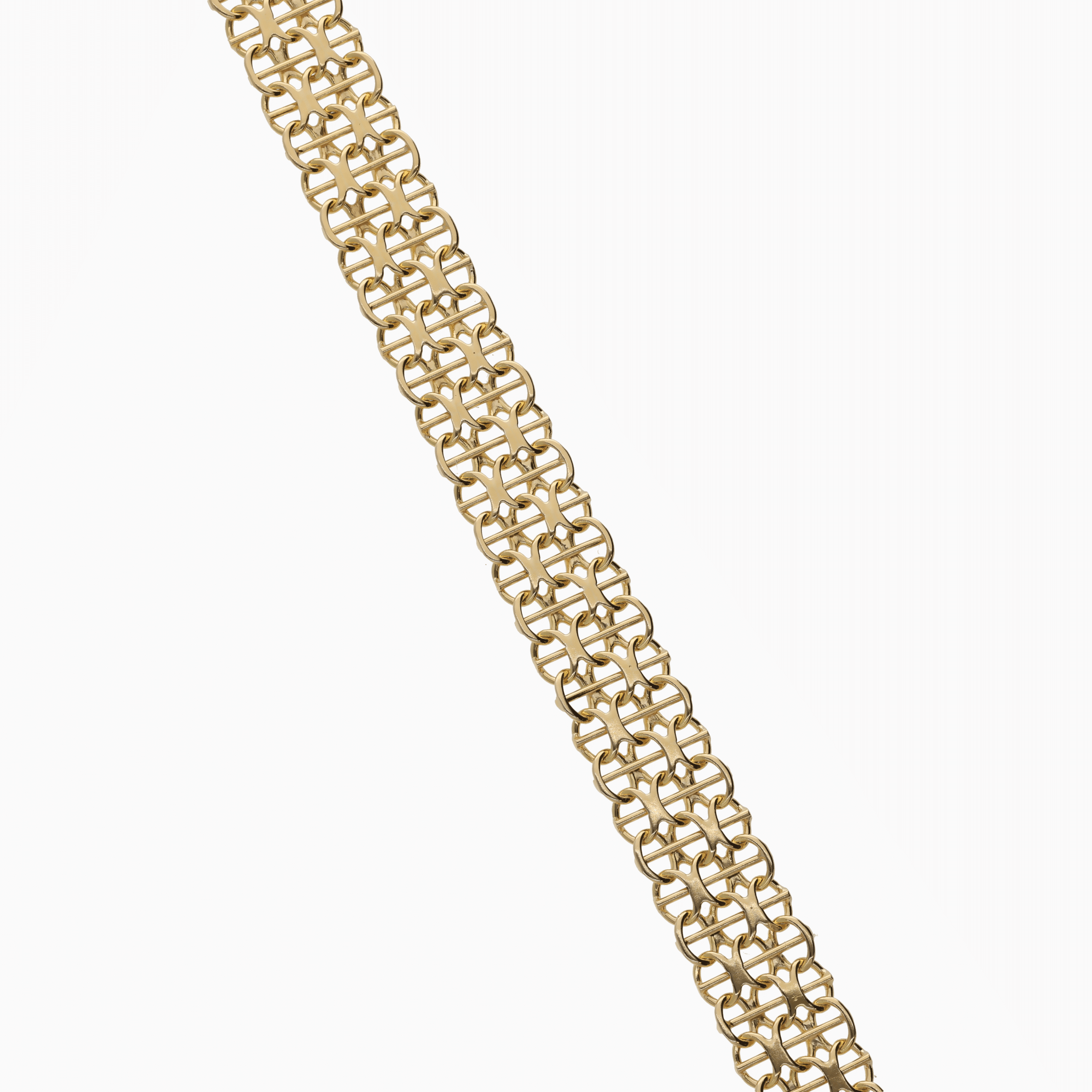 X-link bracelet with bar 12.04g 18K gold