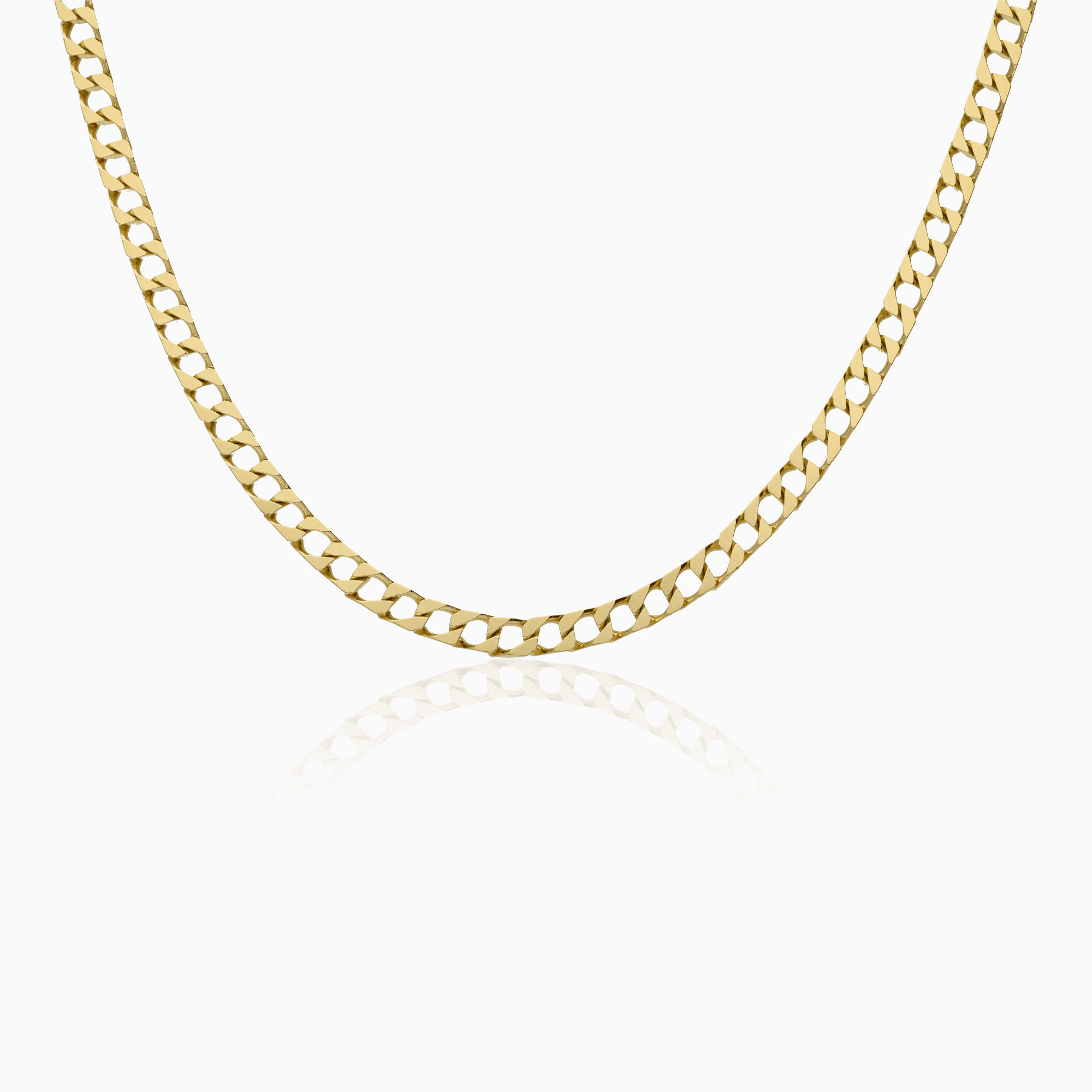 Curb necklace 27.40g 18K gold