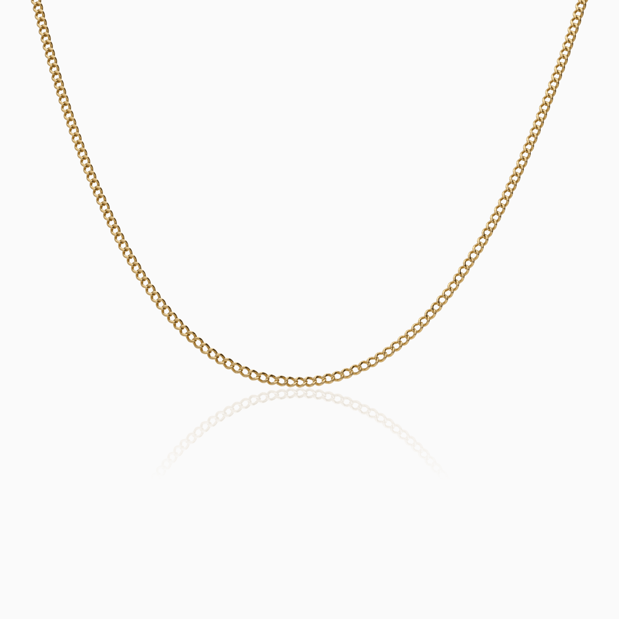 Curb chain necklace 7.15g 18K gold