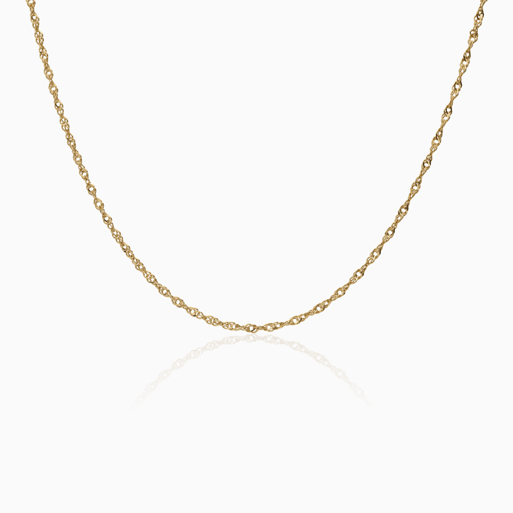 Singapore chain 3.5g 18K gold