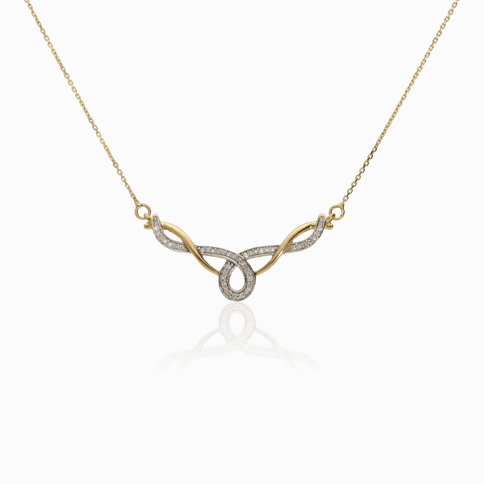 Ankarkedja med diamanthänge 0,20ct 18K guld