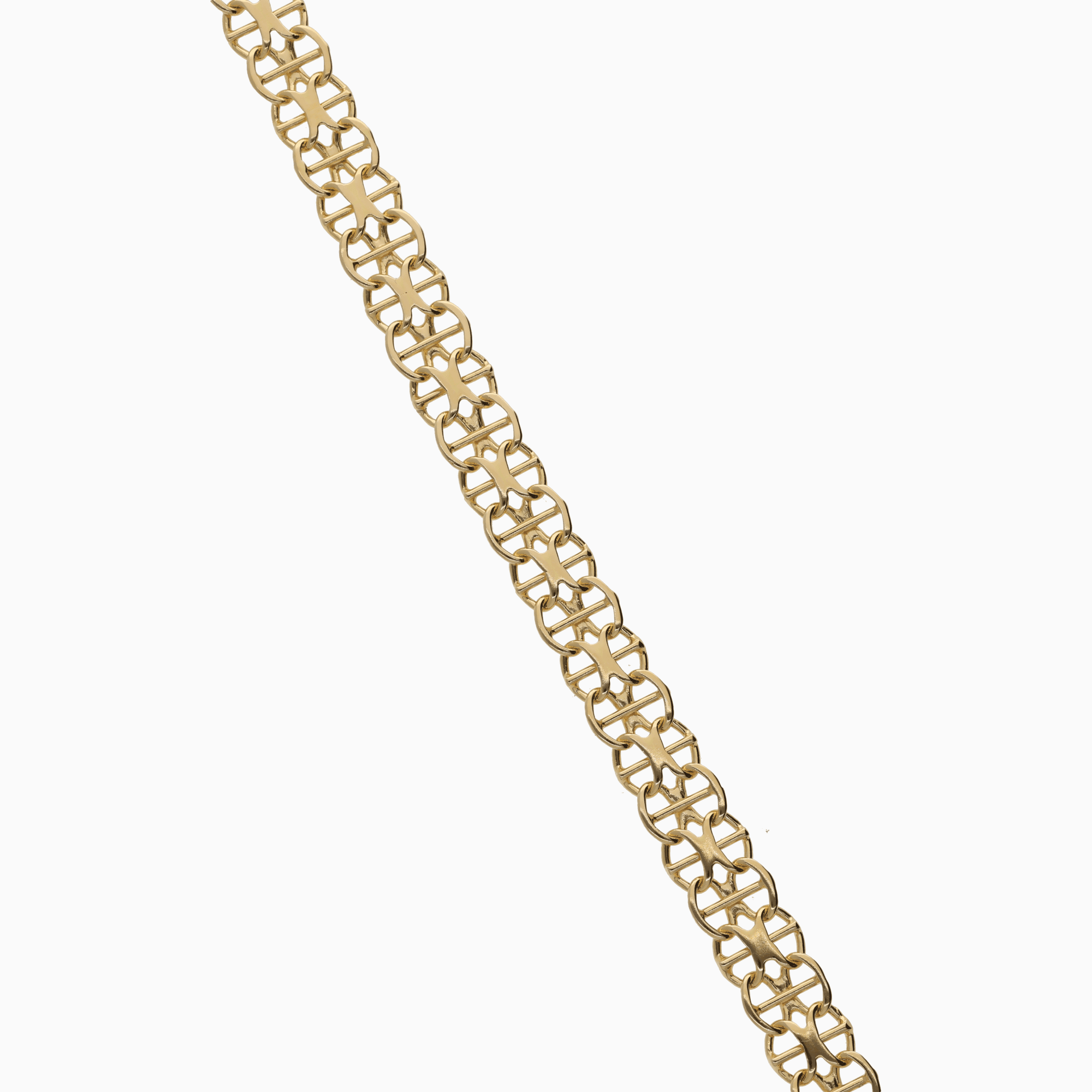 X-link bracelet with bar 8.92g 18K gold