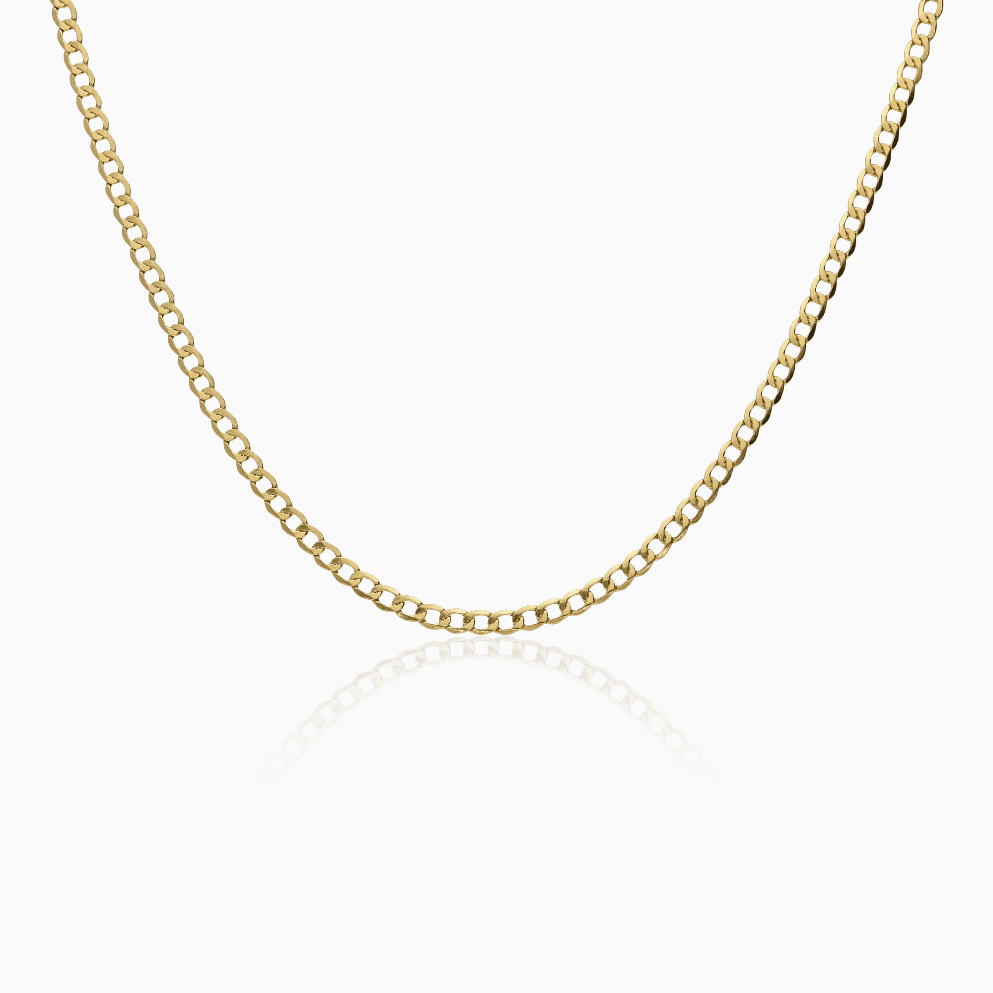 Curb necklace 2.88g 14K gold