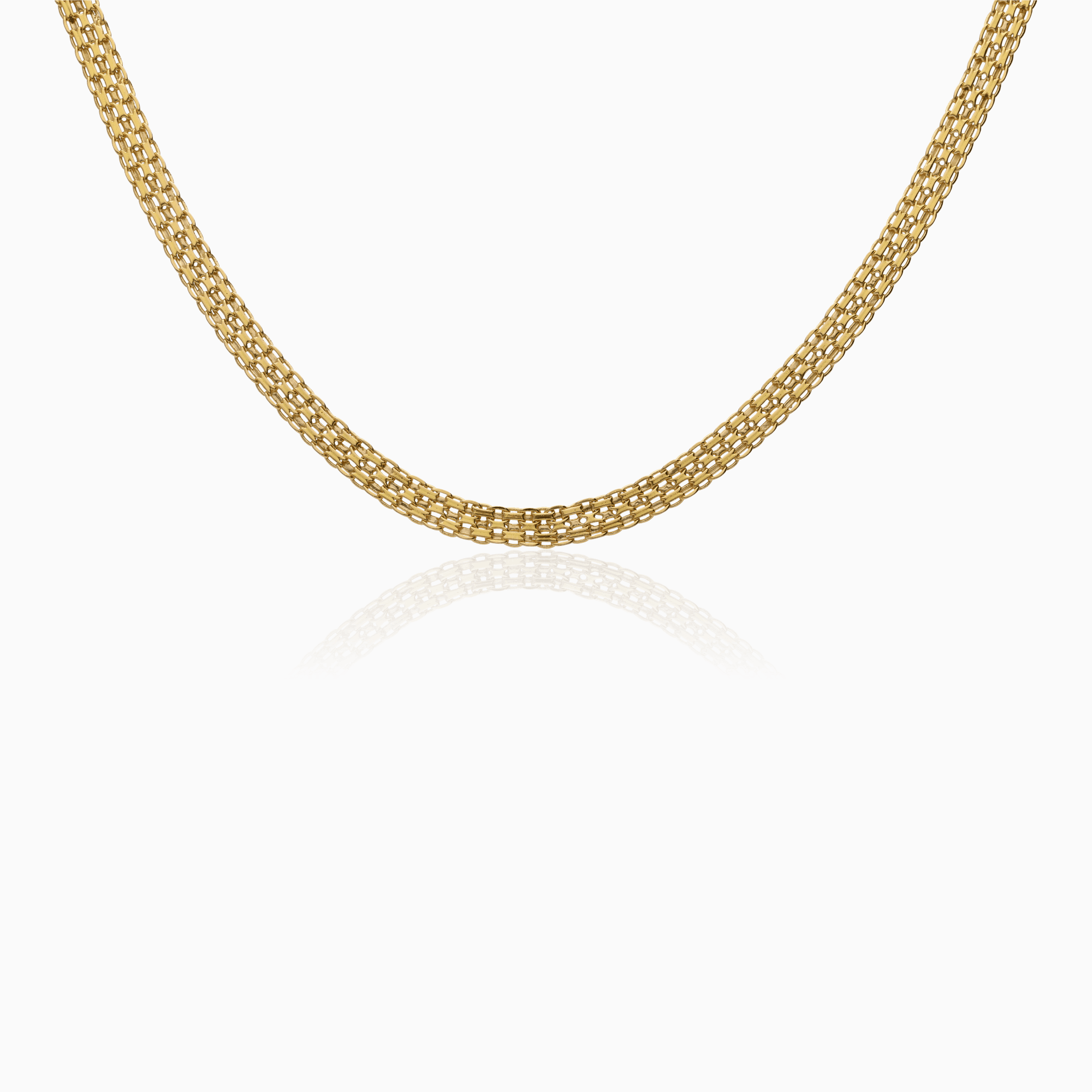 Necklace x-link 11.0g 18K gold