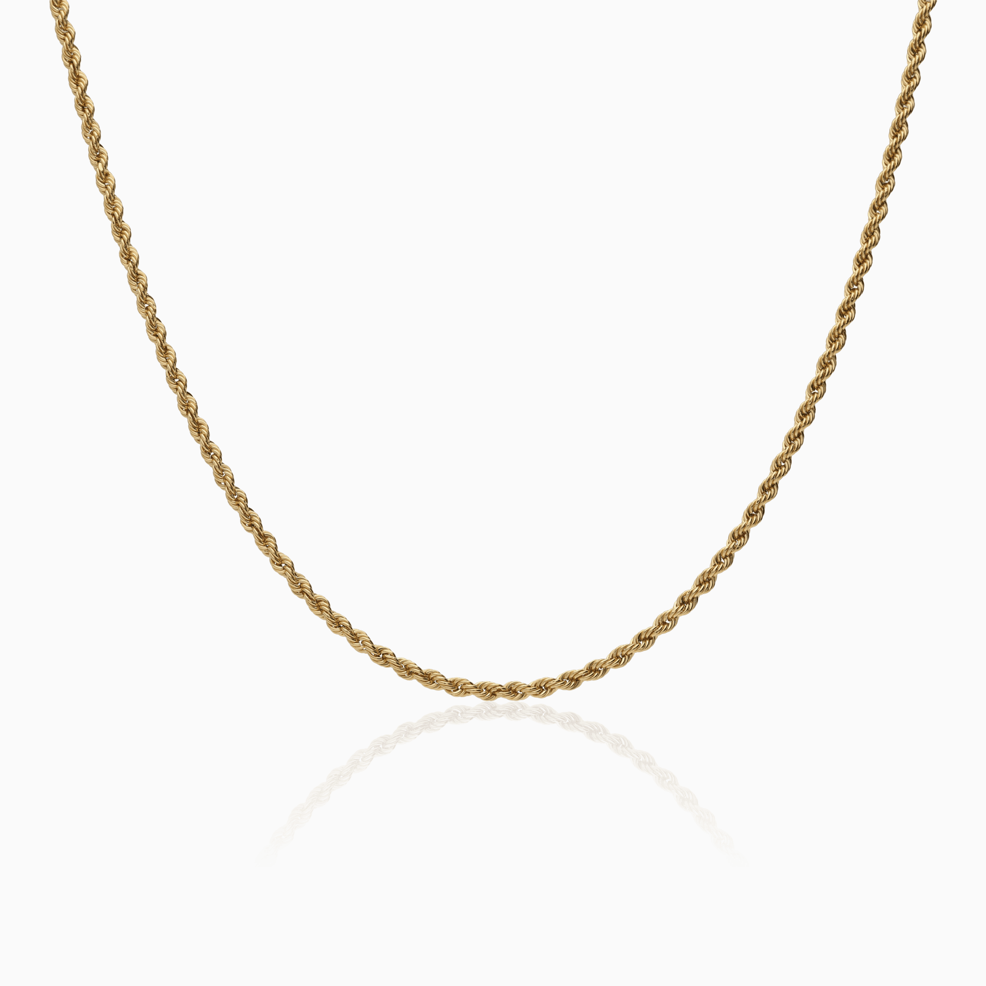 Rope link 2.40g 18K gold
