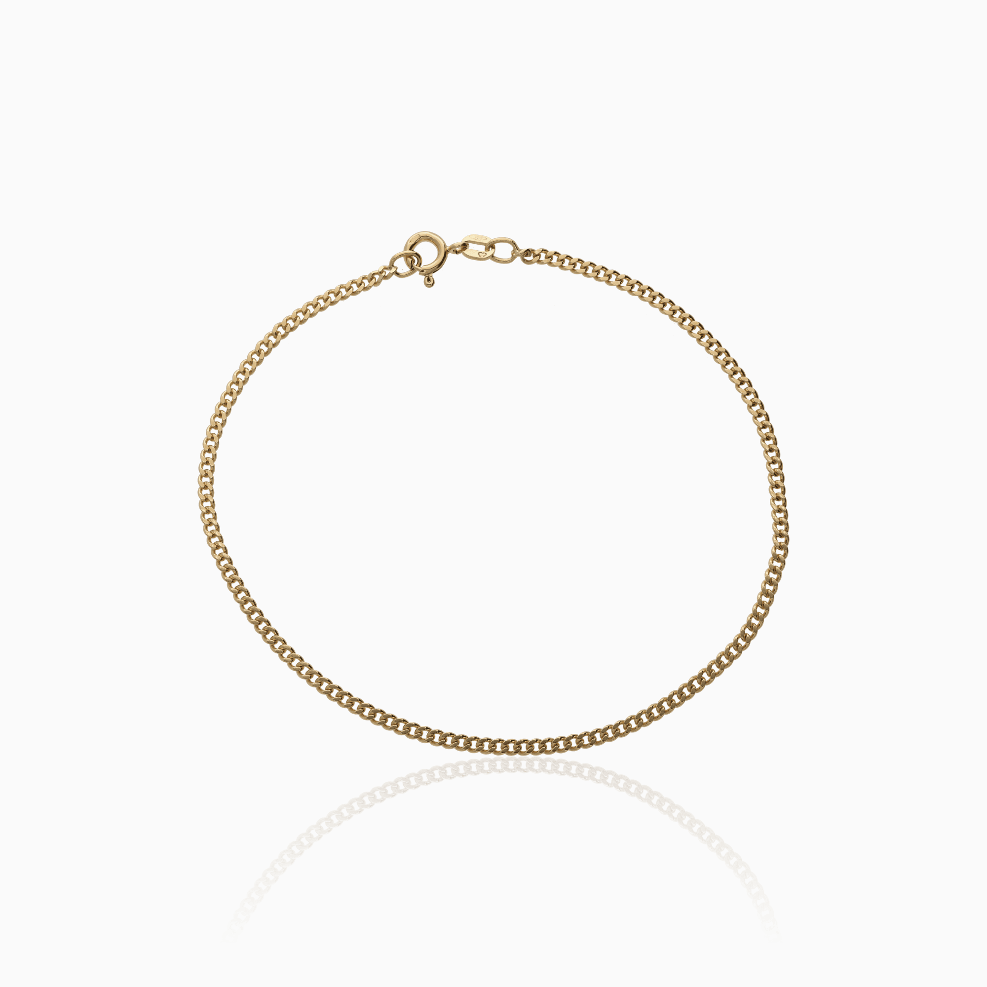 Curb bracelet 3.40g 18K gold