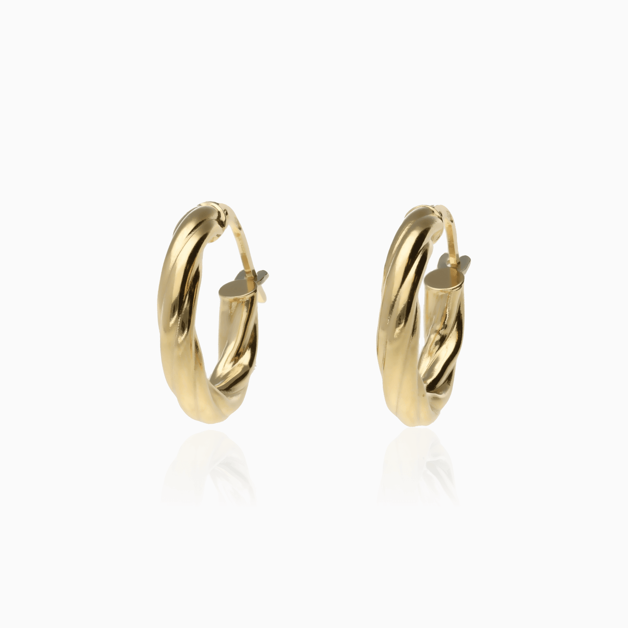 Gold hoop earrings 1.68g 14K gold