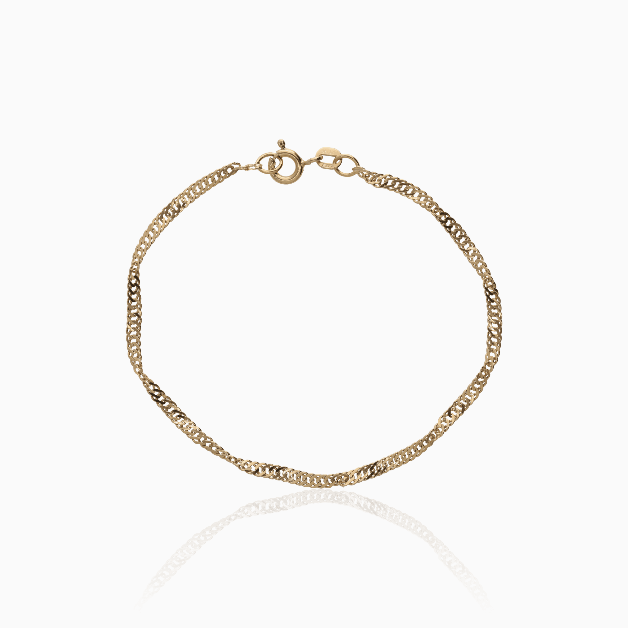 Singapore bracelet 1.89g 18K gold