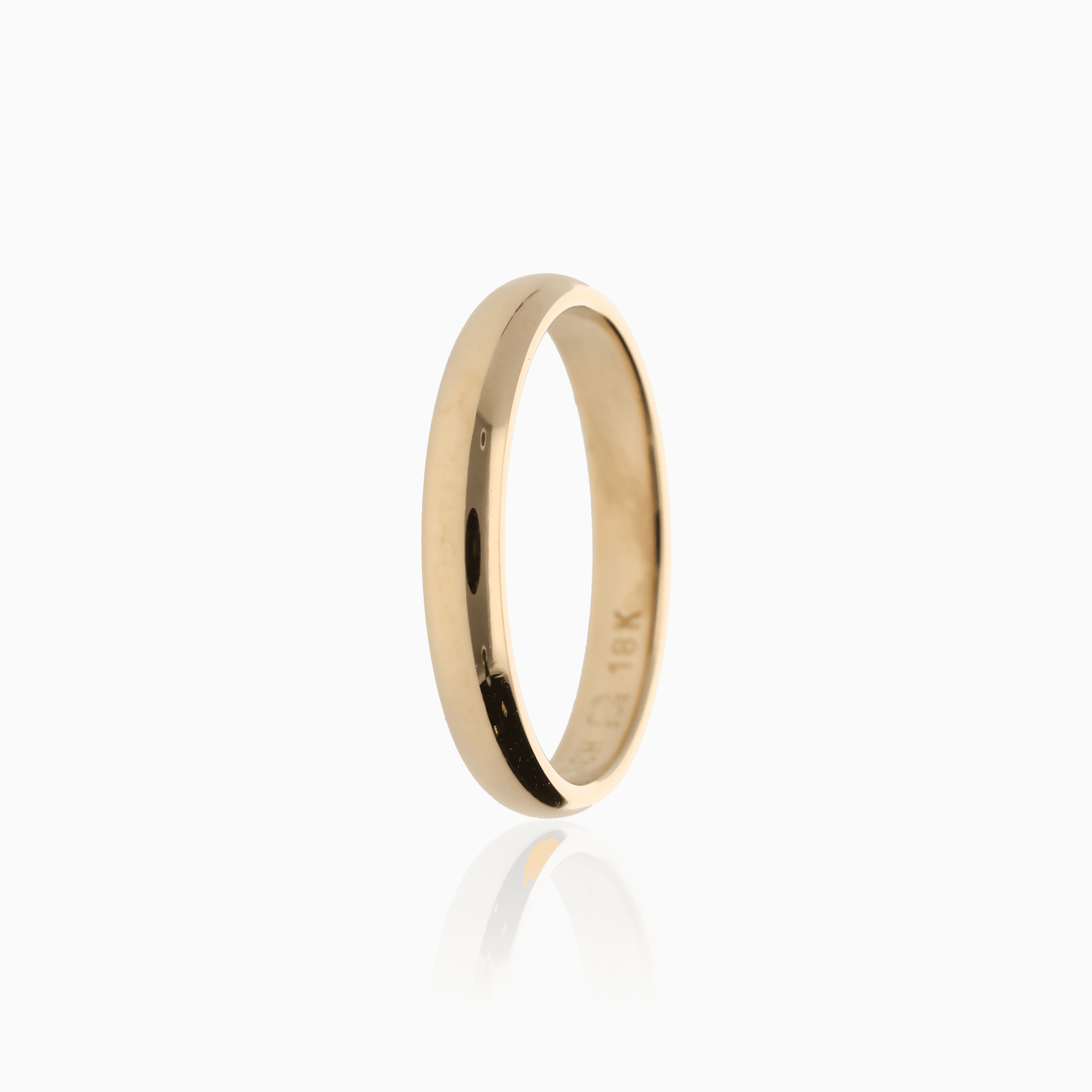 Schalins slät ring 3,0g 18K guld