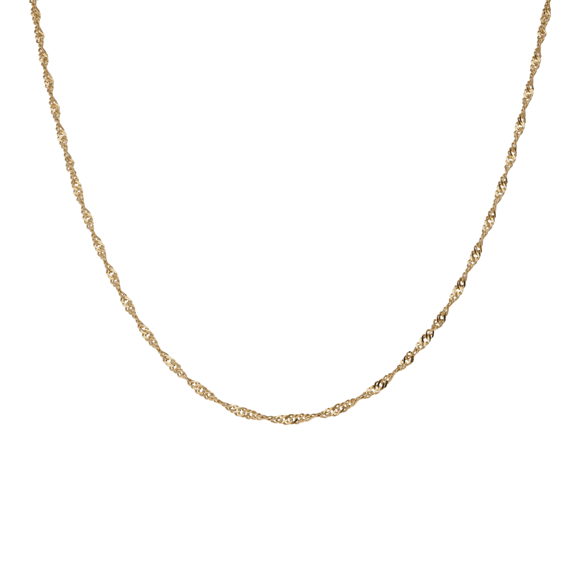 Singaporekedja 46cm 18K guld