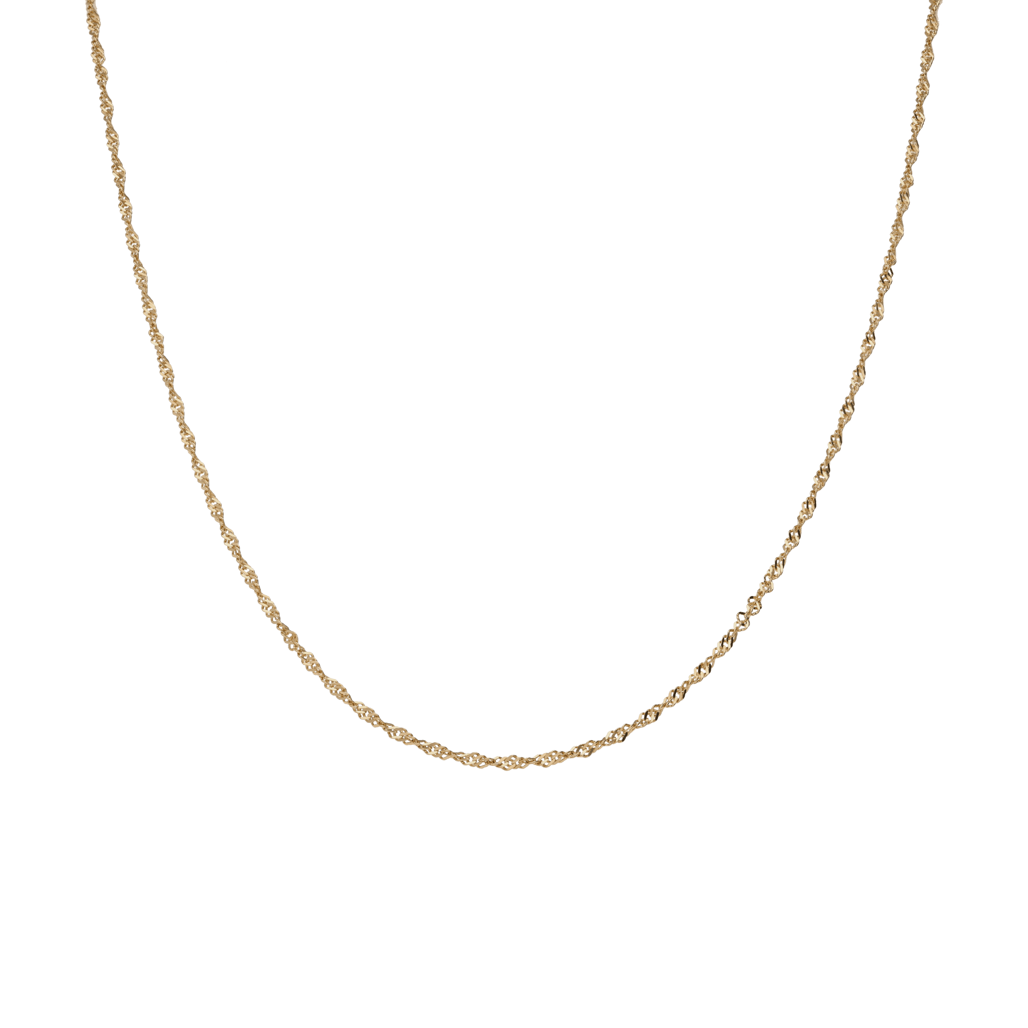 Singaporekedja 42cm 18K guld