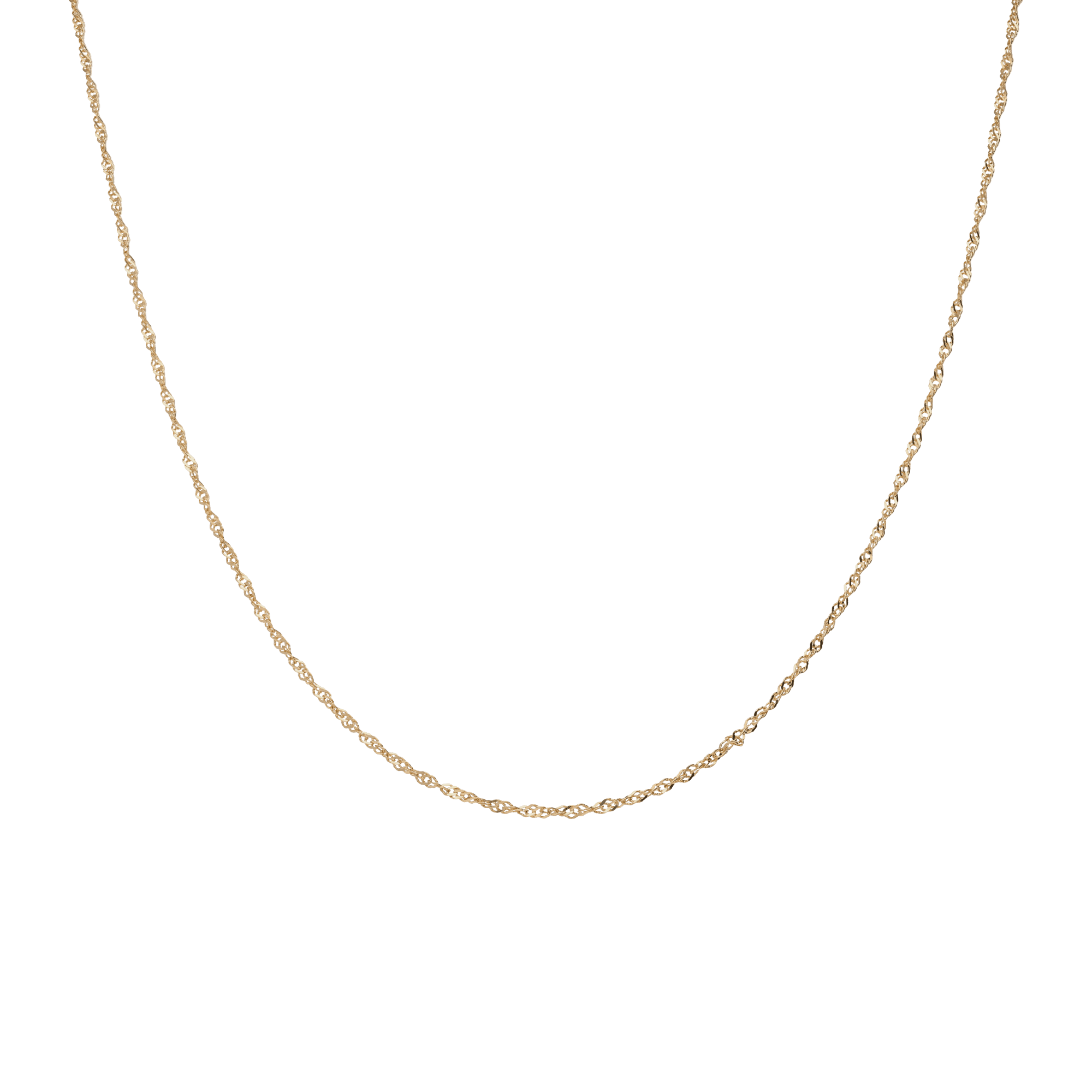 Singaporekedja 44cm 18K guld