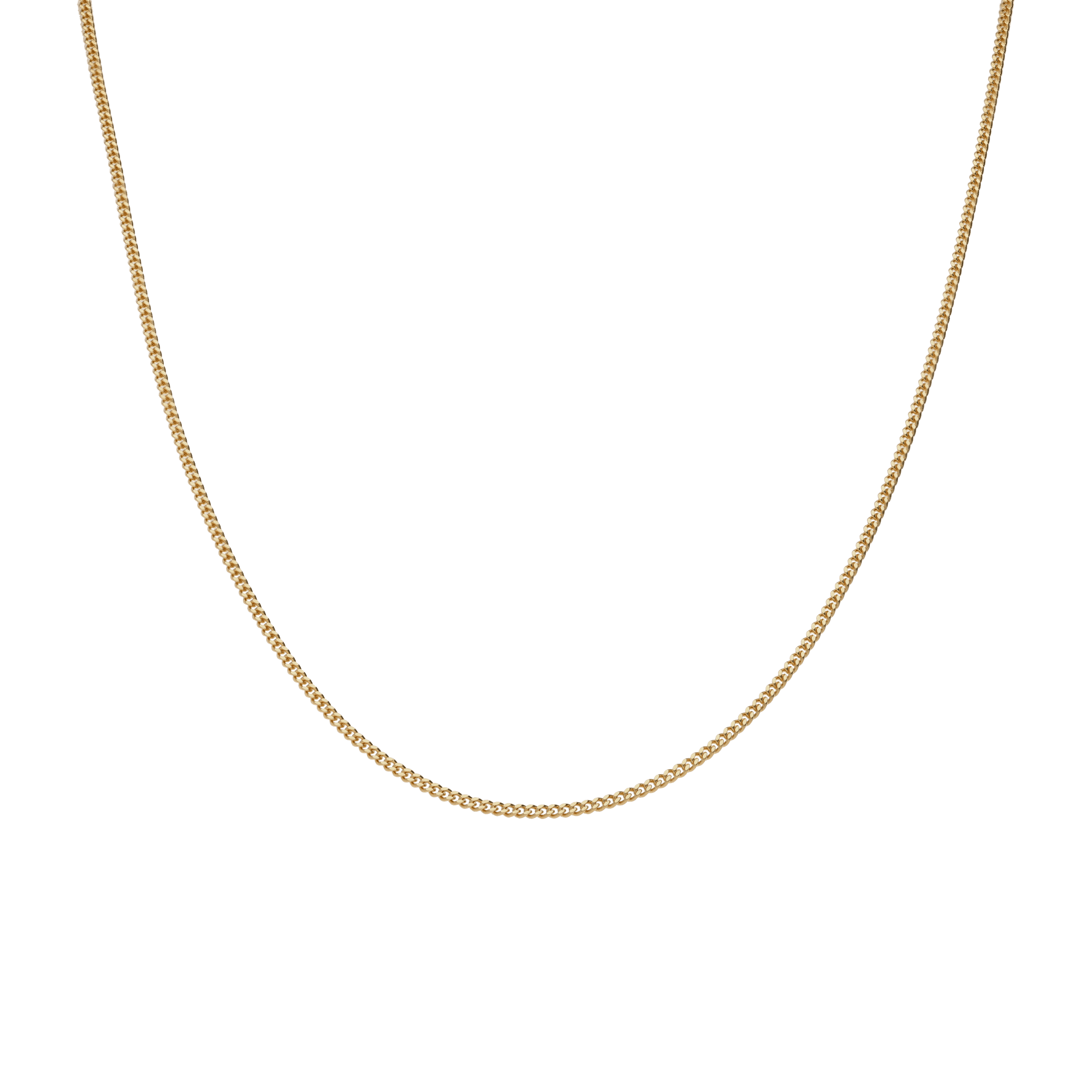 Curb bracelet 53cm 18K gold
