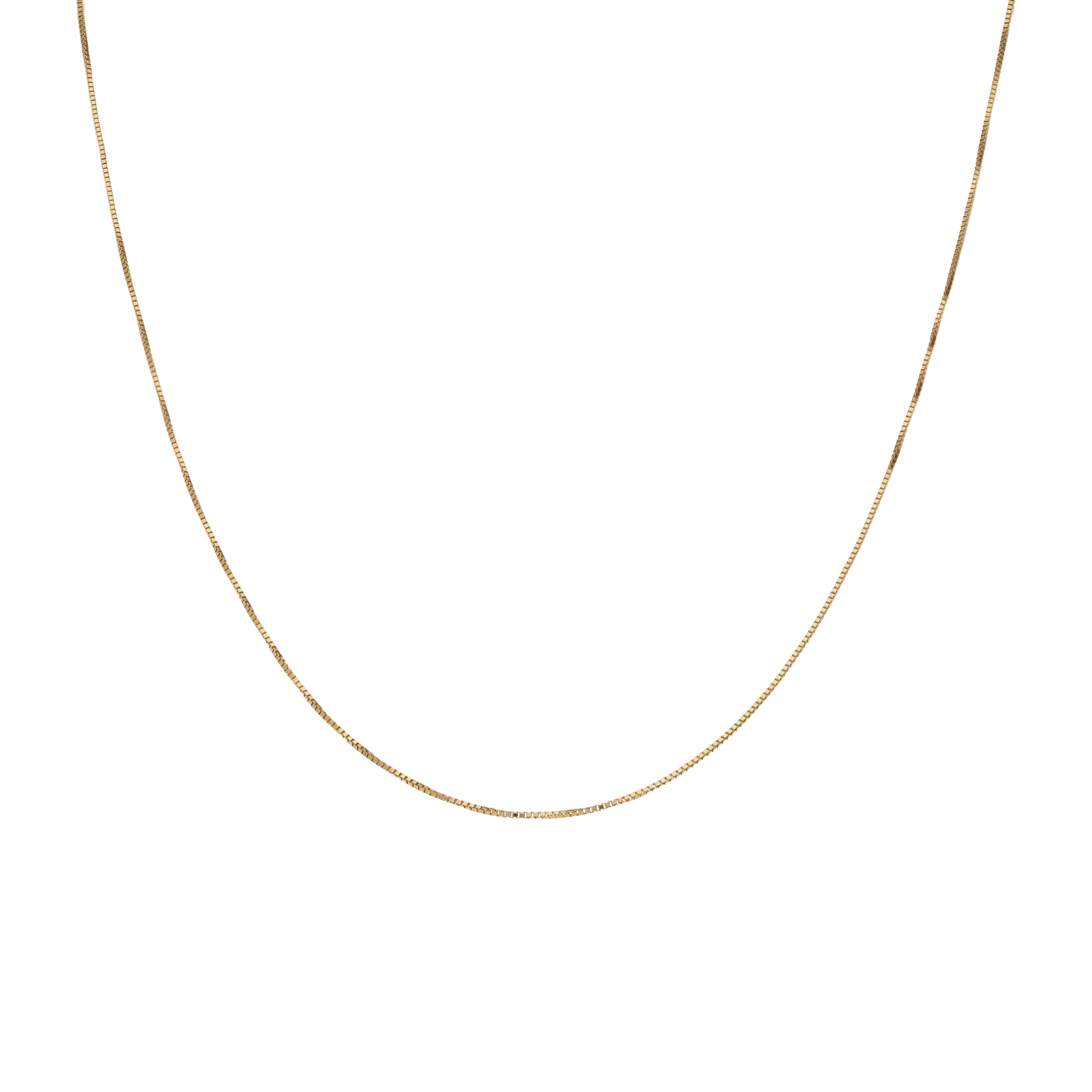 Box Chain 43cm 18K Gold