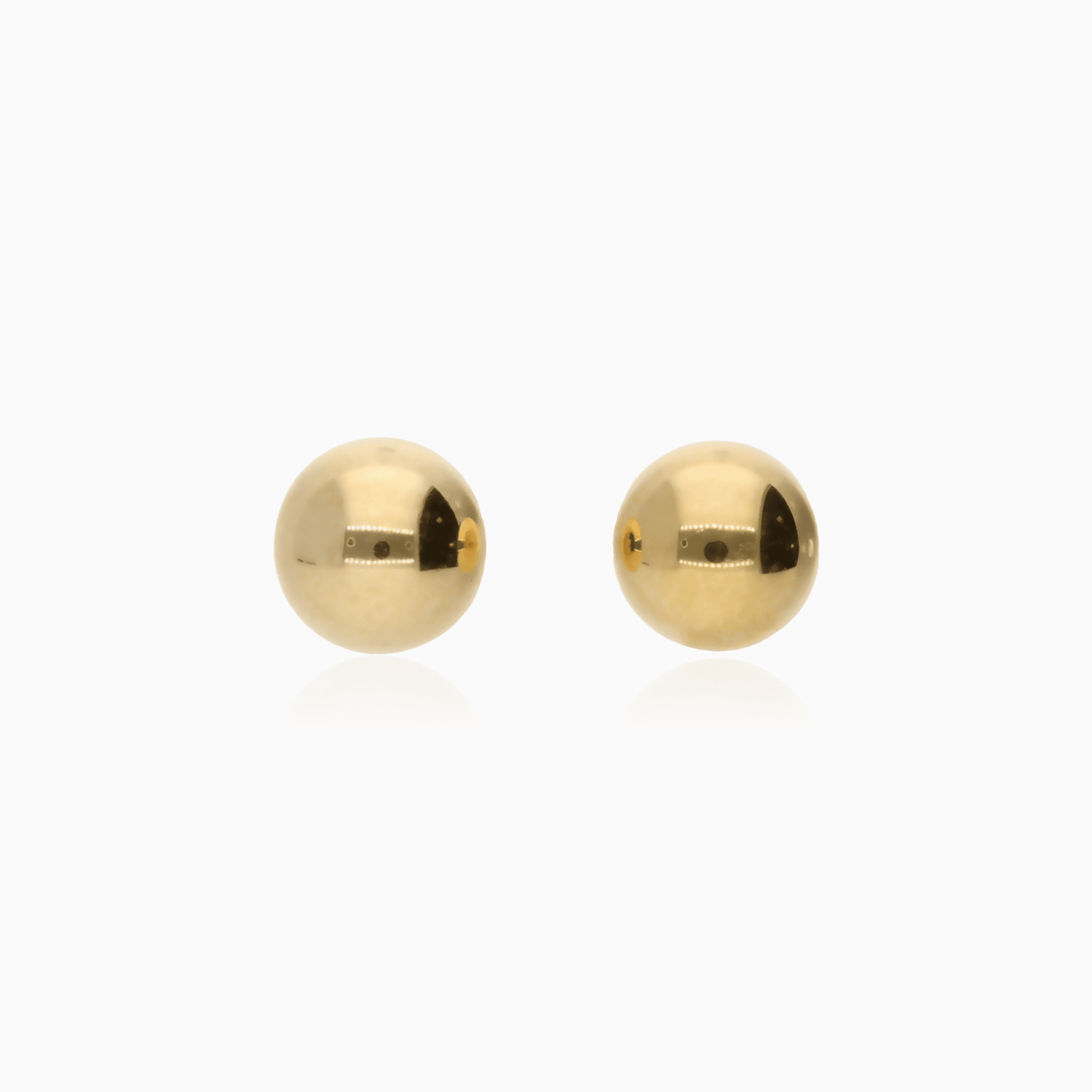 Gold earrings balls 0.47g 18K