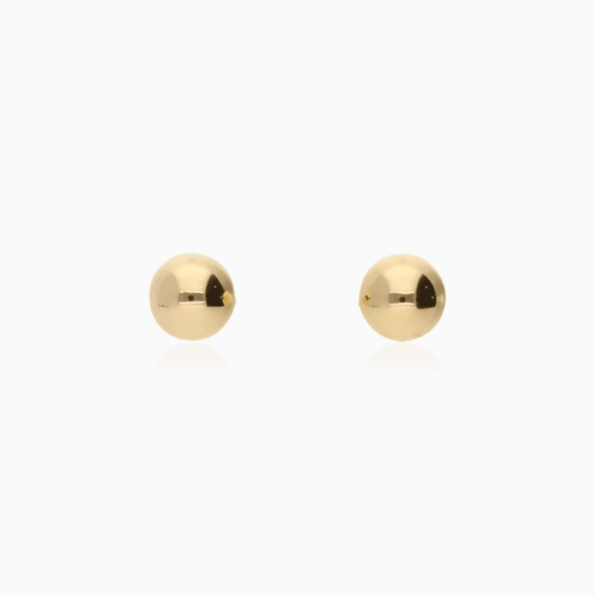 Gold earrings balls 0.27g 18K