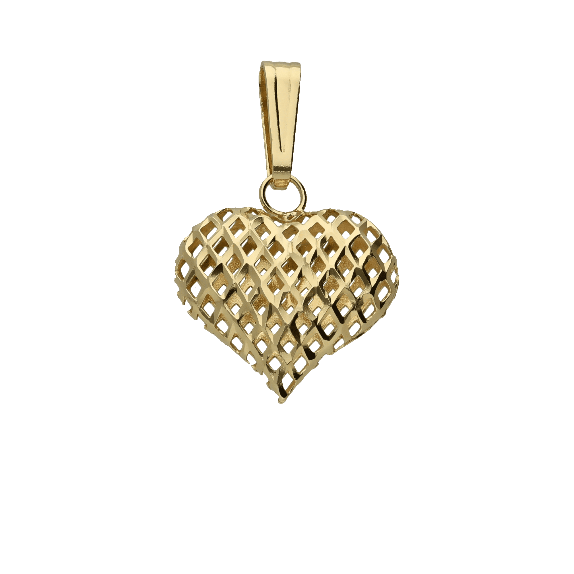 Pendant heart 0.78g 18K gold