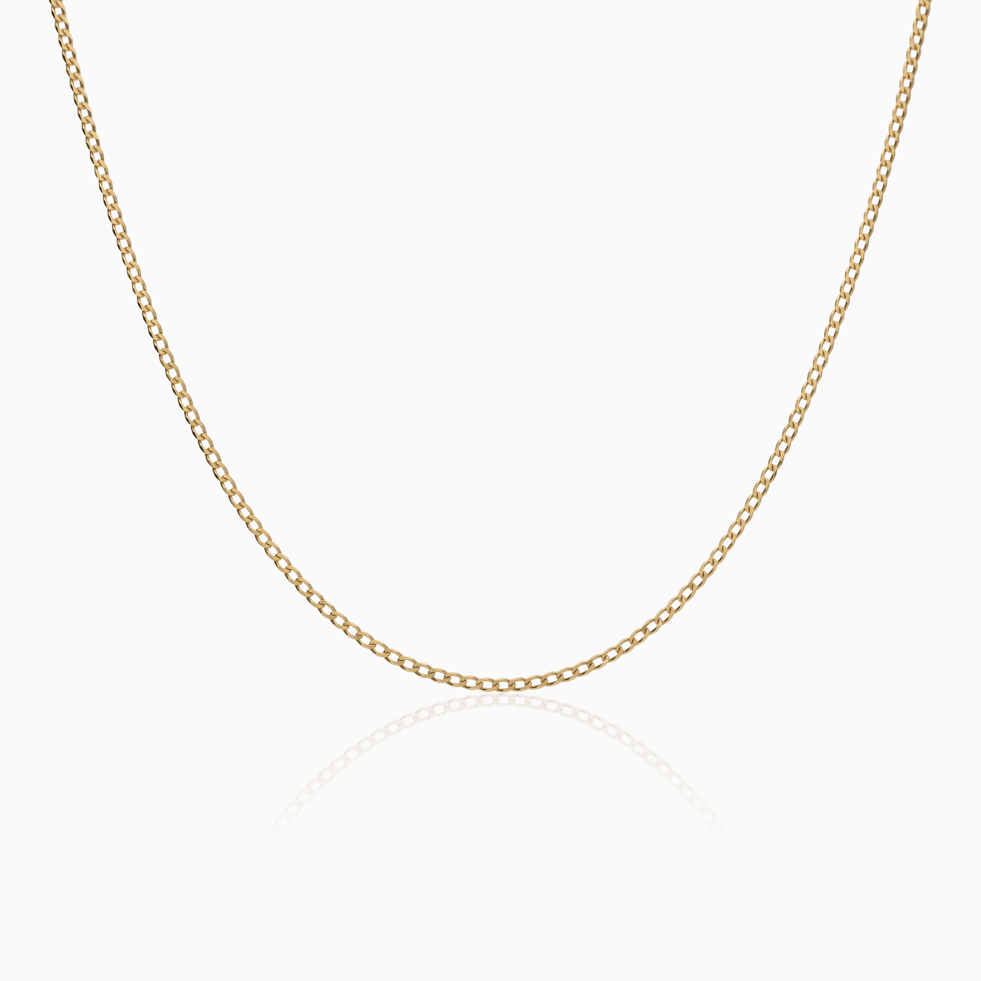 Curb chain 3.10g 18K gold