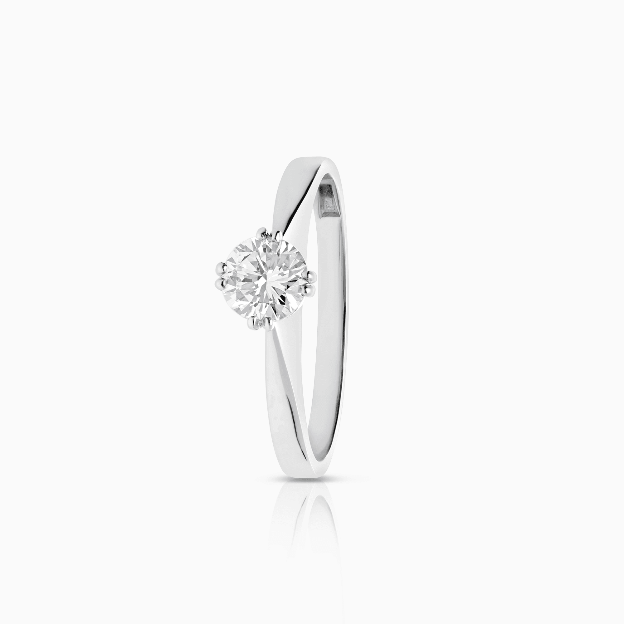 Solitärring 0,52ct 18K