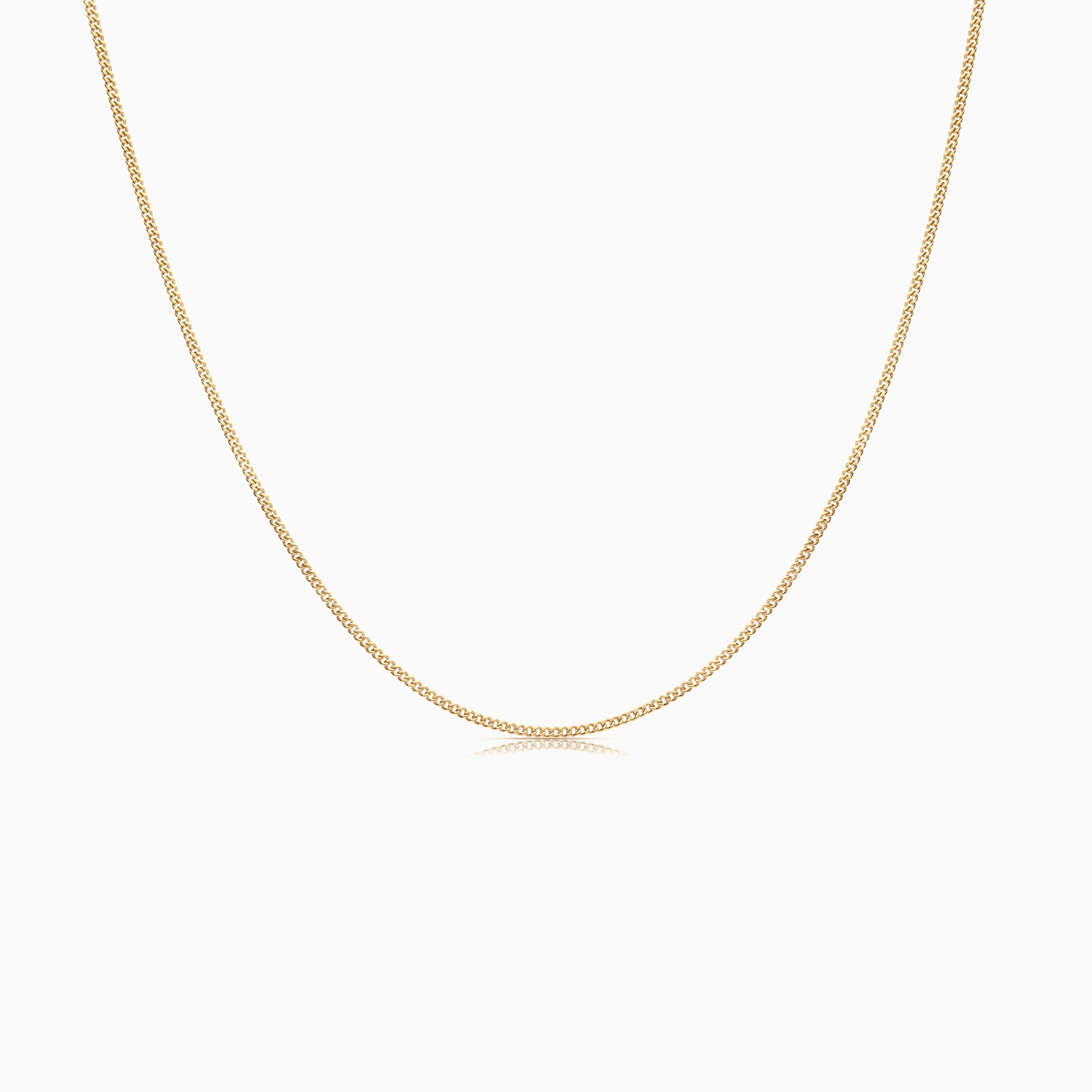 Curb chain 46cm 18K gold