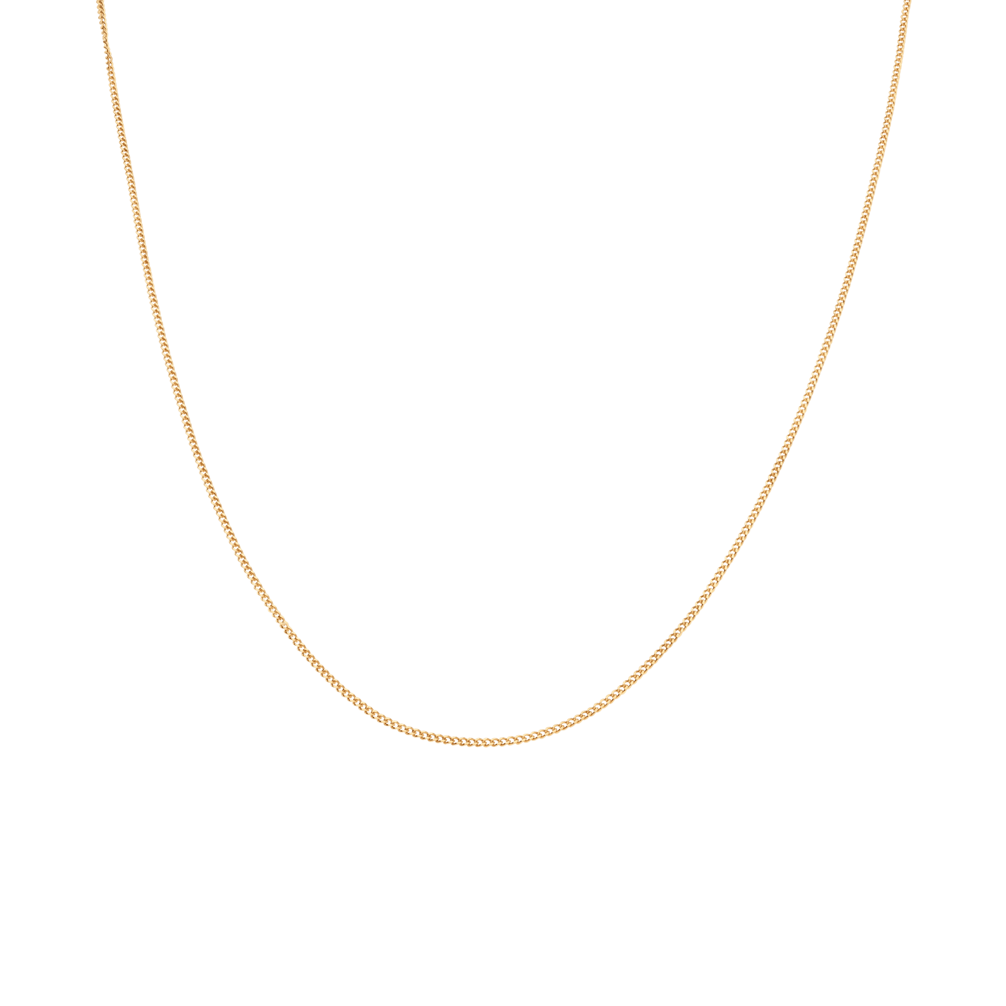 Curb chain 50cm 18K gold