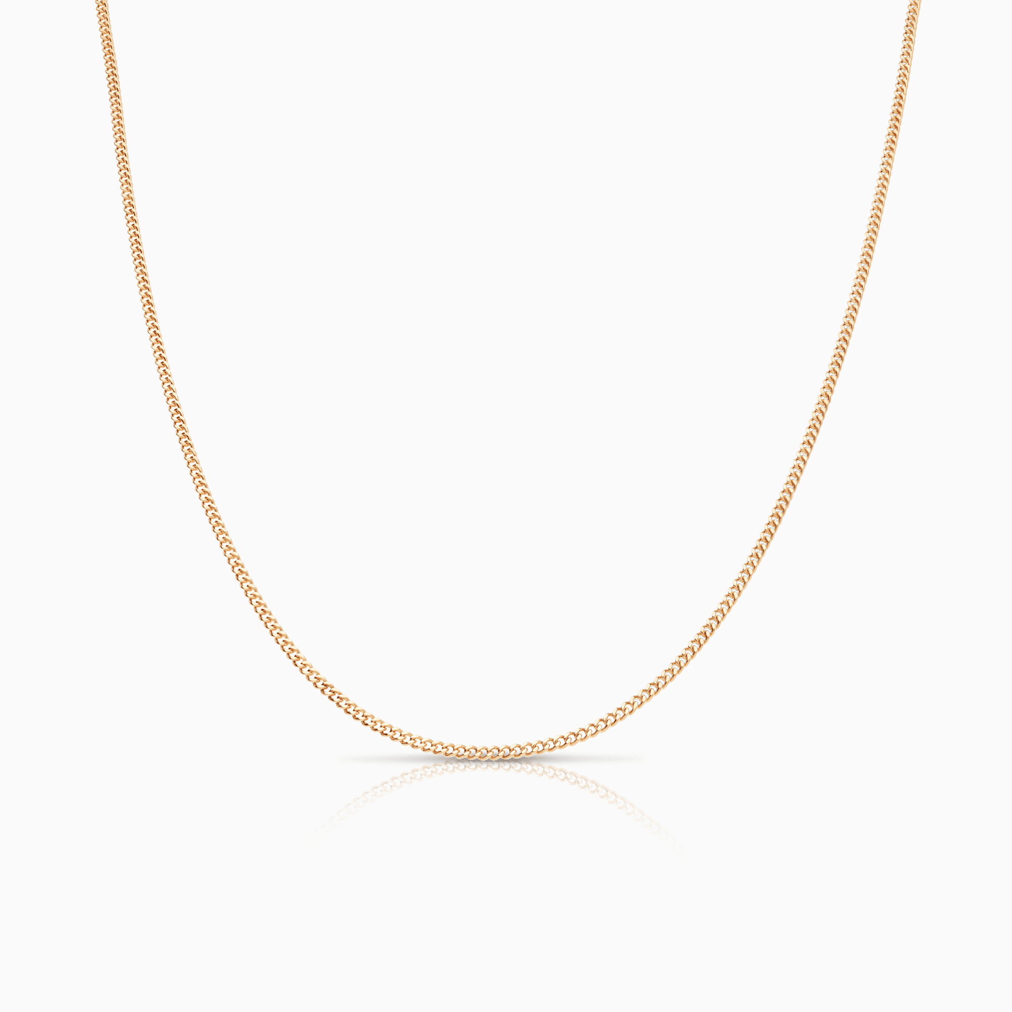Curb Chain 47cm 18K Gold