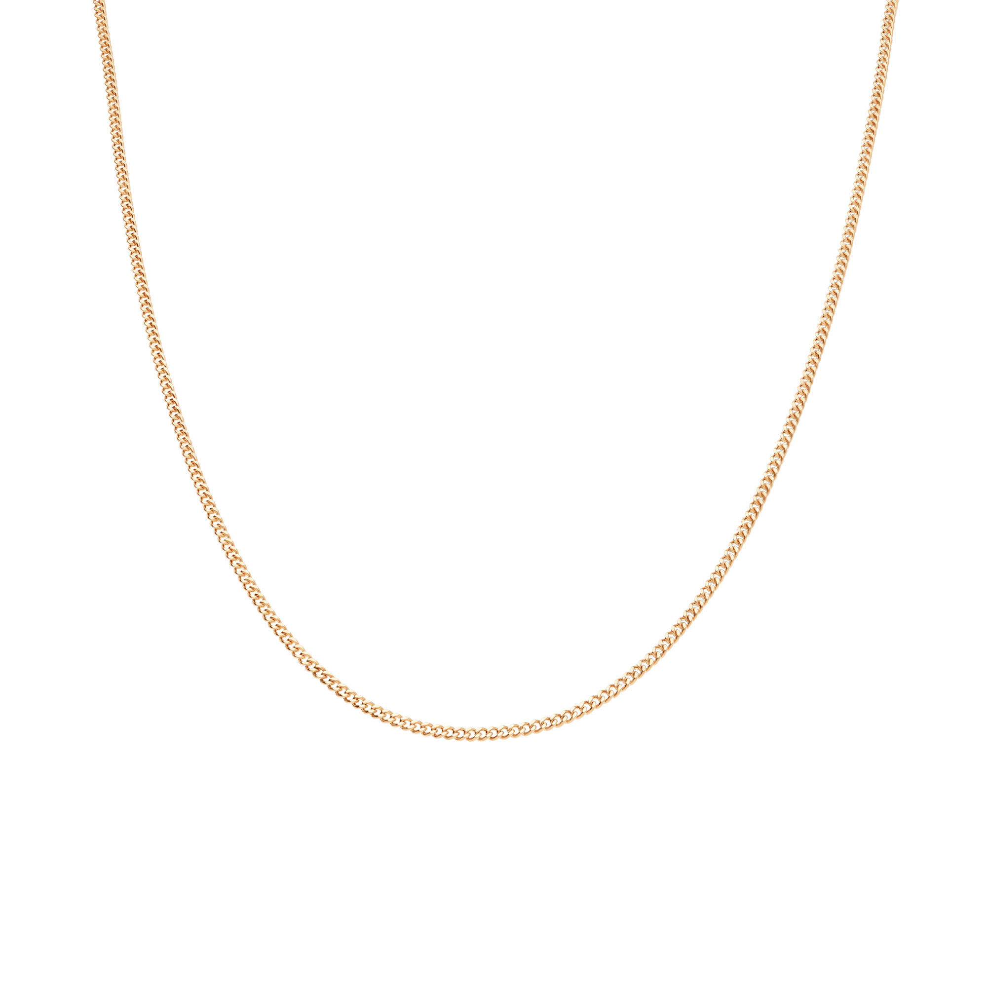 Curb Chain 47cm 18K Gold
