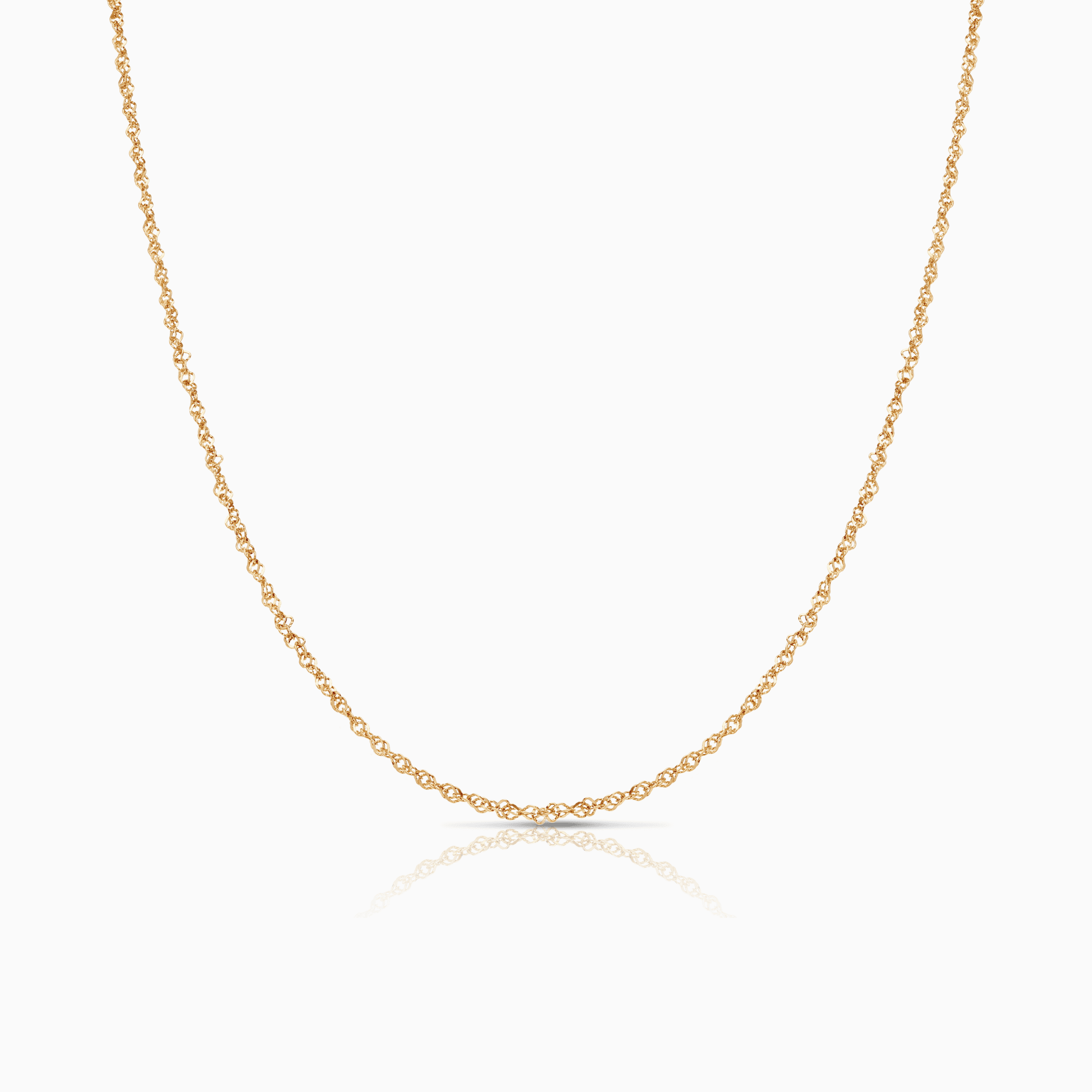Singapore chain 42cm 18K gold