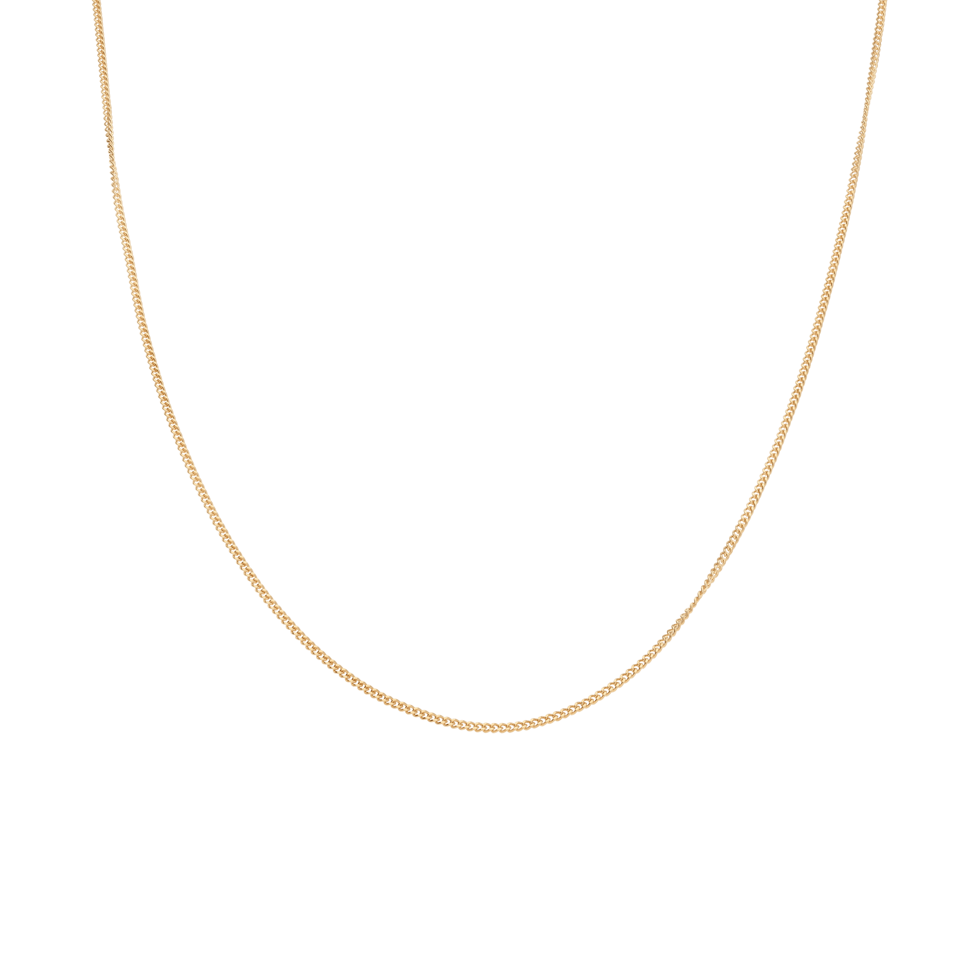 Curb Chain 38cm 18K Gold