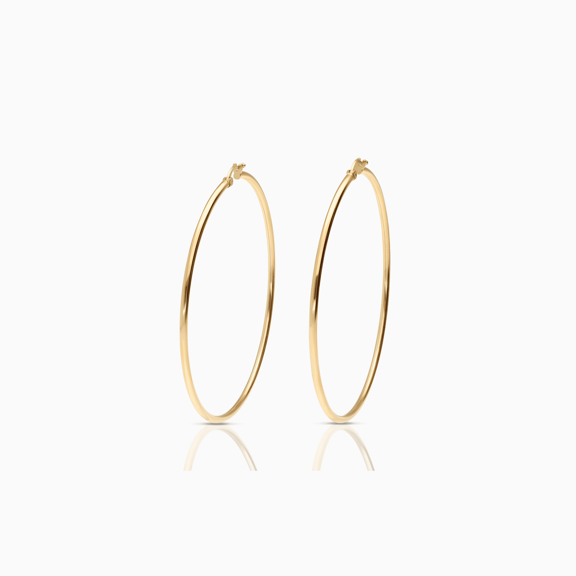 Gold hoop earrings 5.68g 18K