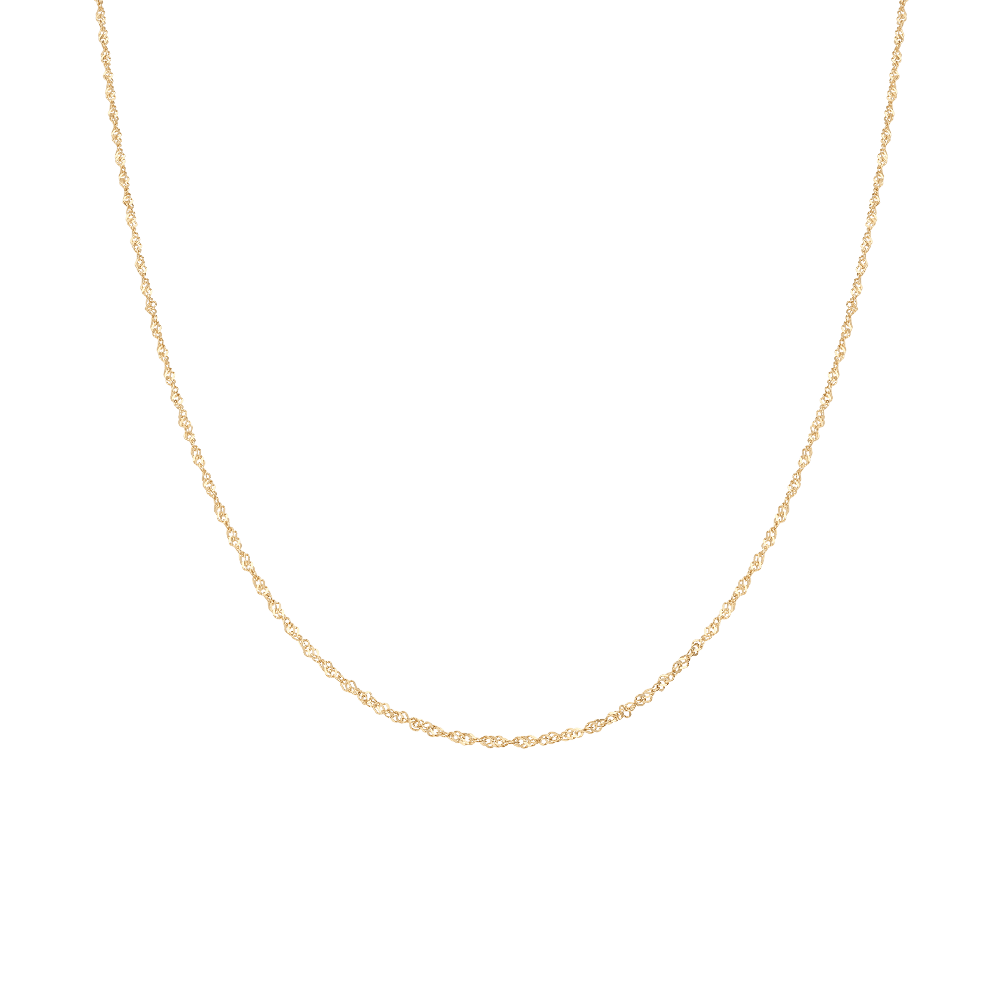 Singapore chain 42cm 18K gold