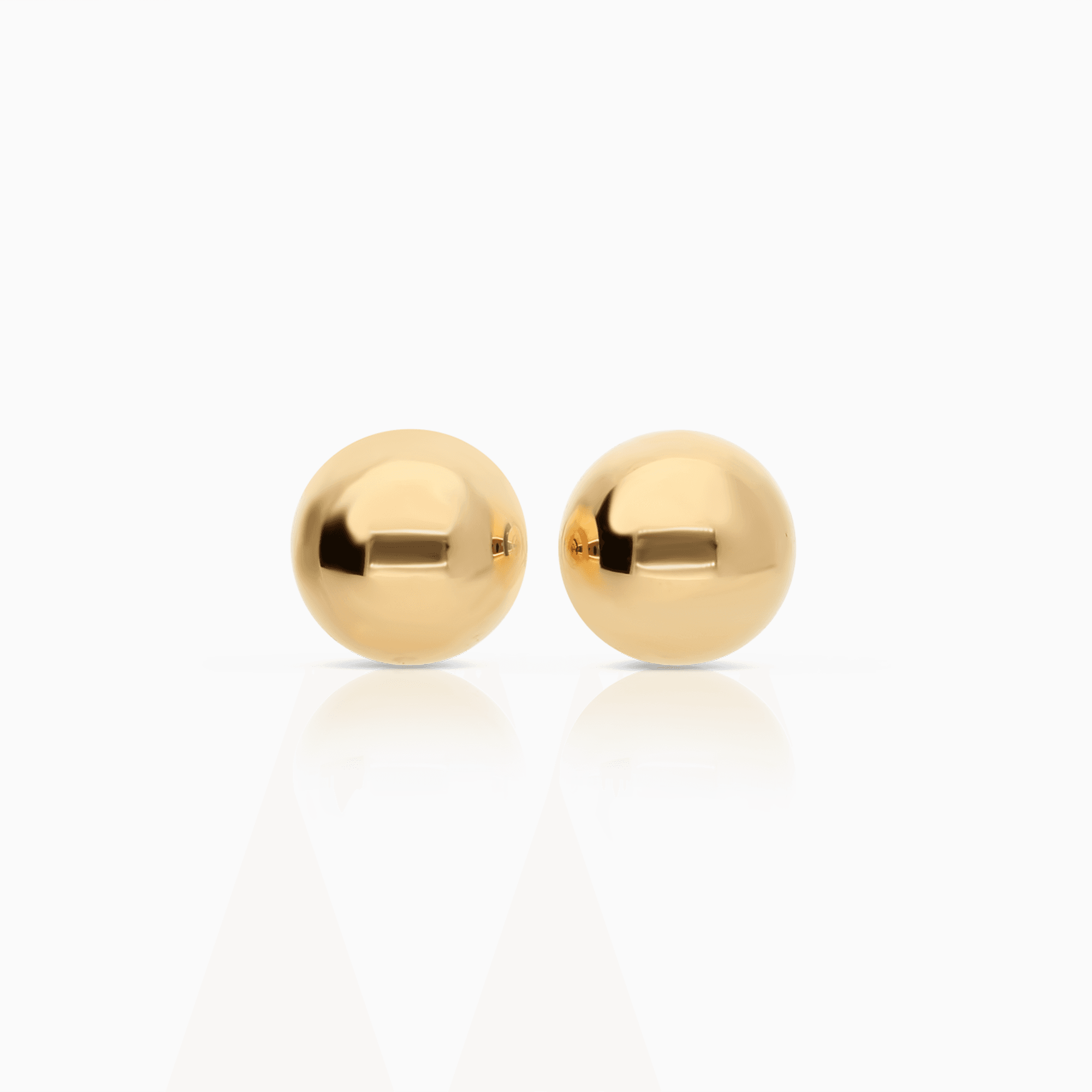 Earrings with beads 1.0g 18K gold